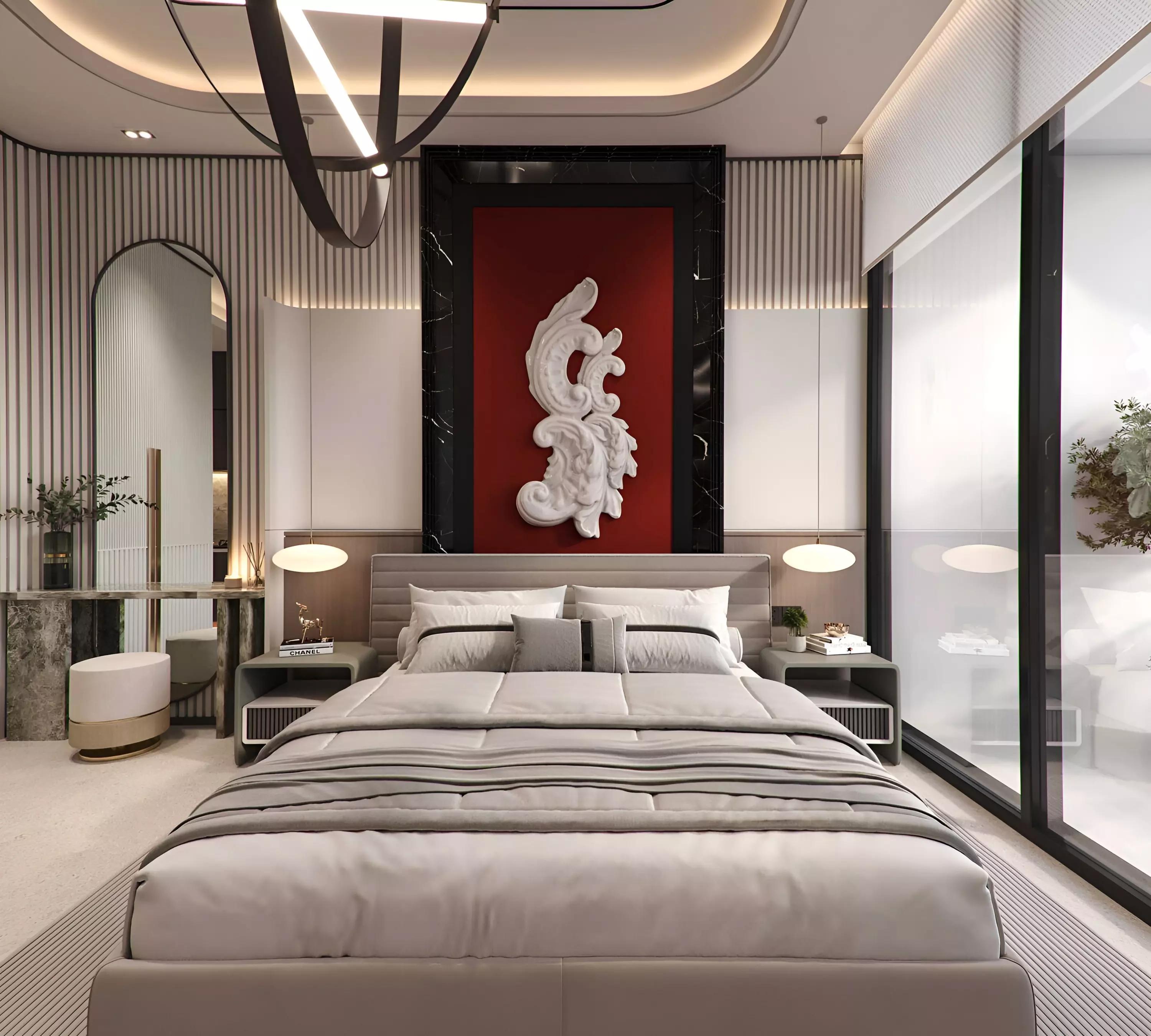 SquareX One residential lobby and lounge area, Jumeirah Village Circle