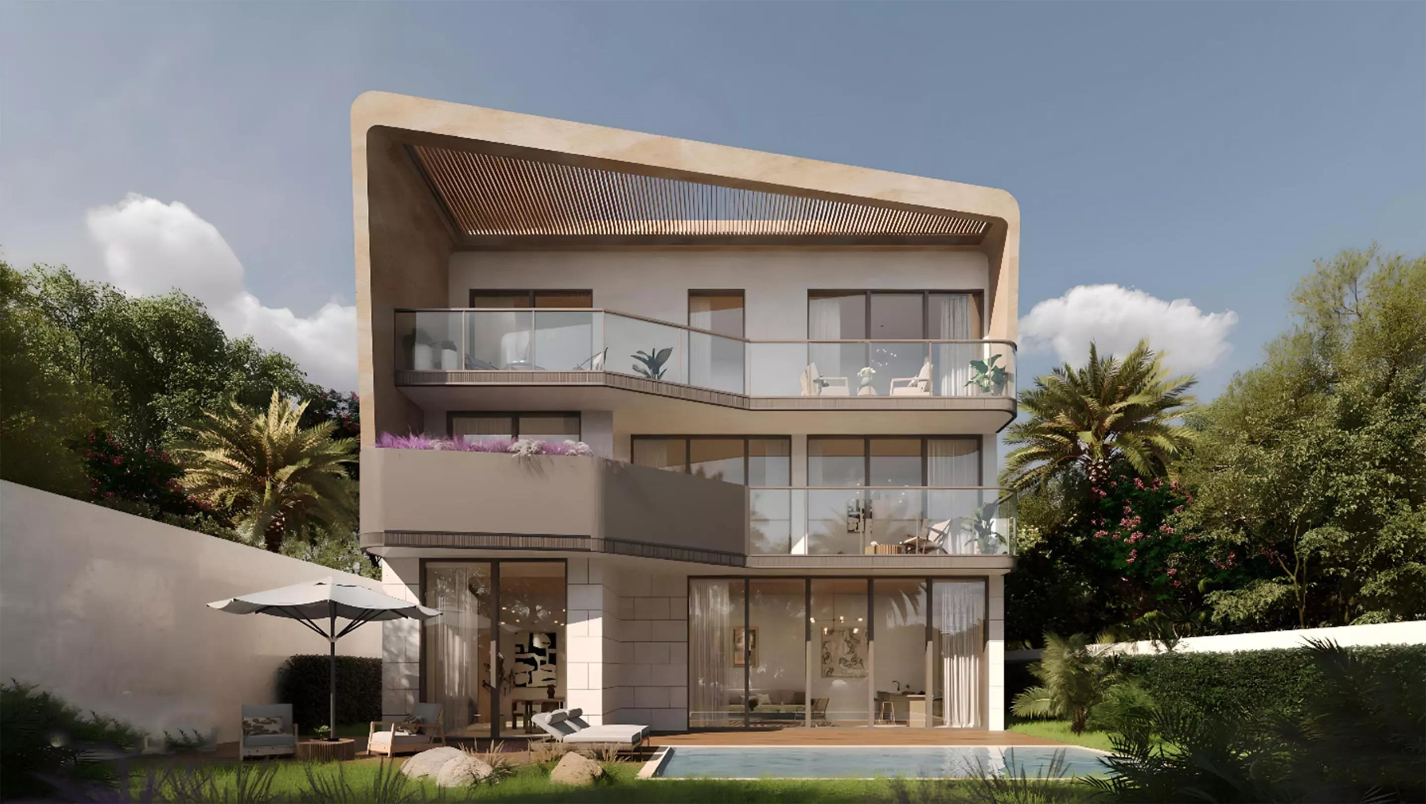 Knightsbridge exterior facade view, District 11, MBR City, Dubai