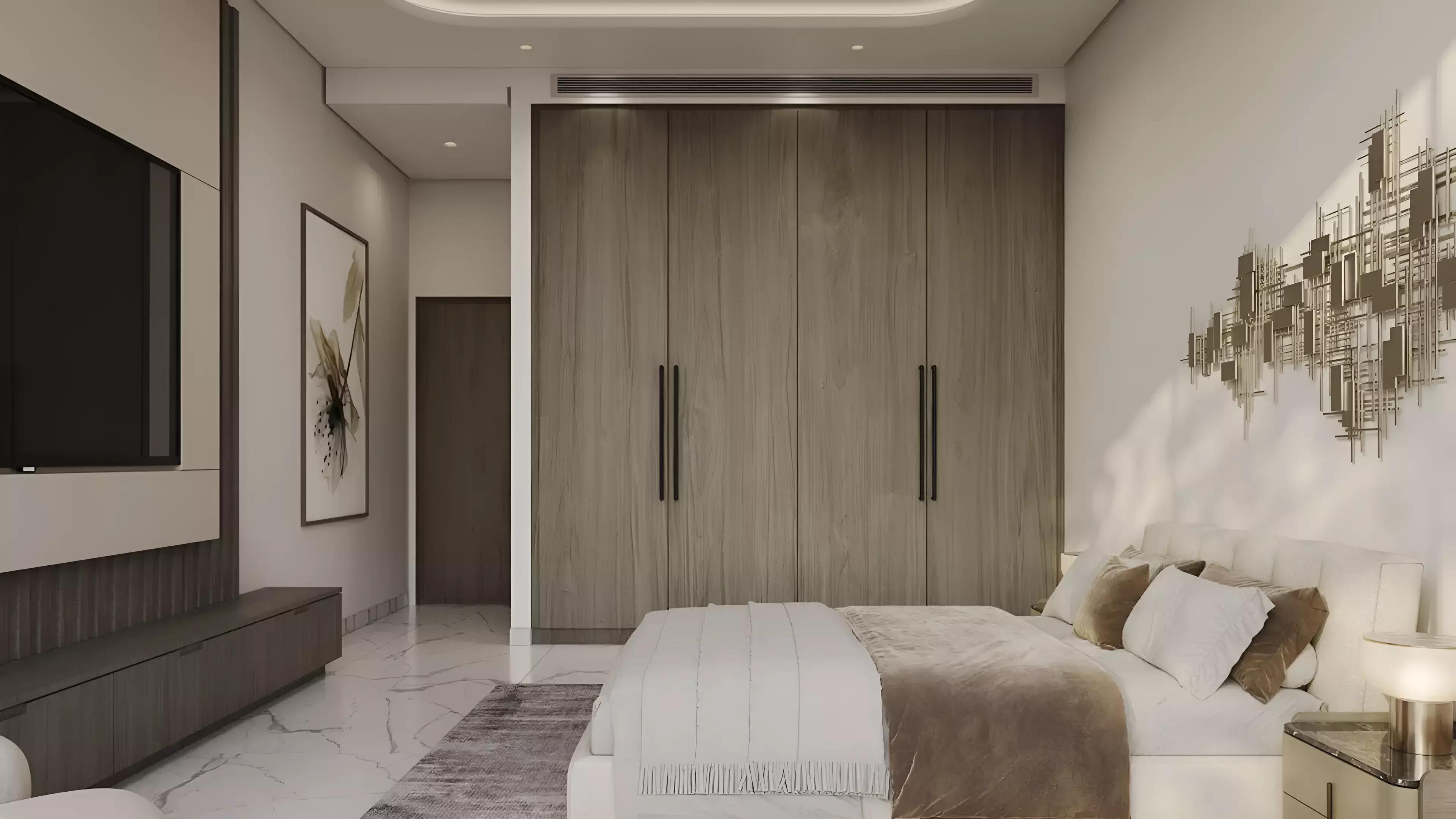 Interior living area of a Skyhills Residences Phase 2 unit, JVC, Dubai