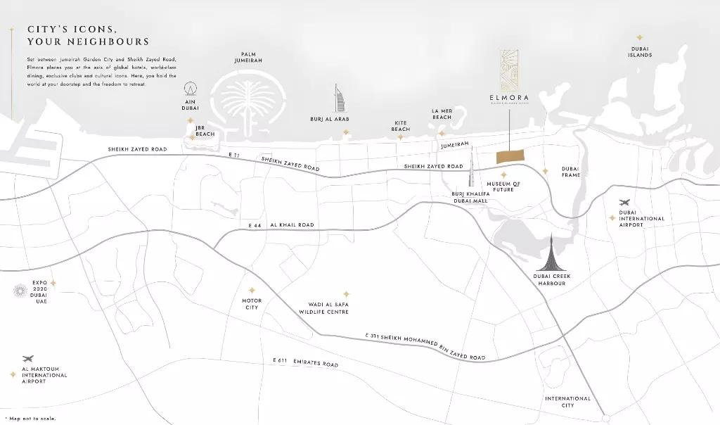 Elmora Residence master plan layout, Al Satwa, Dubai