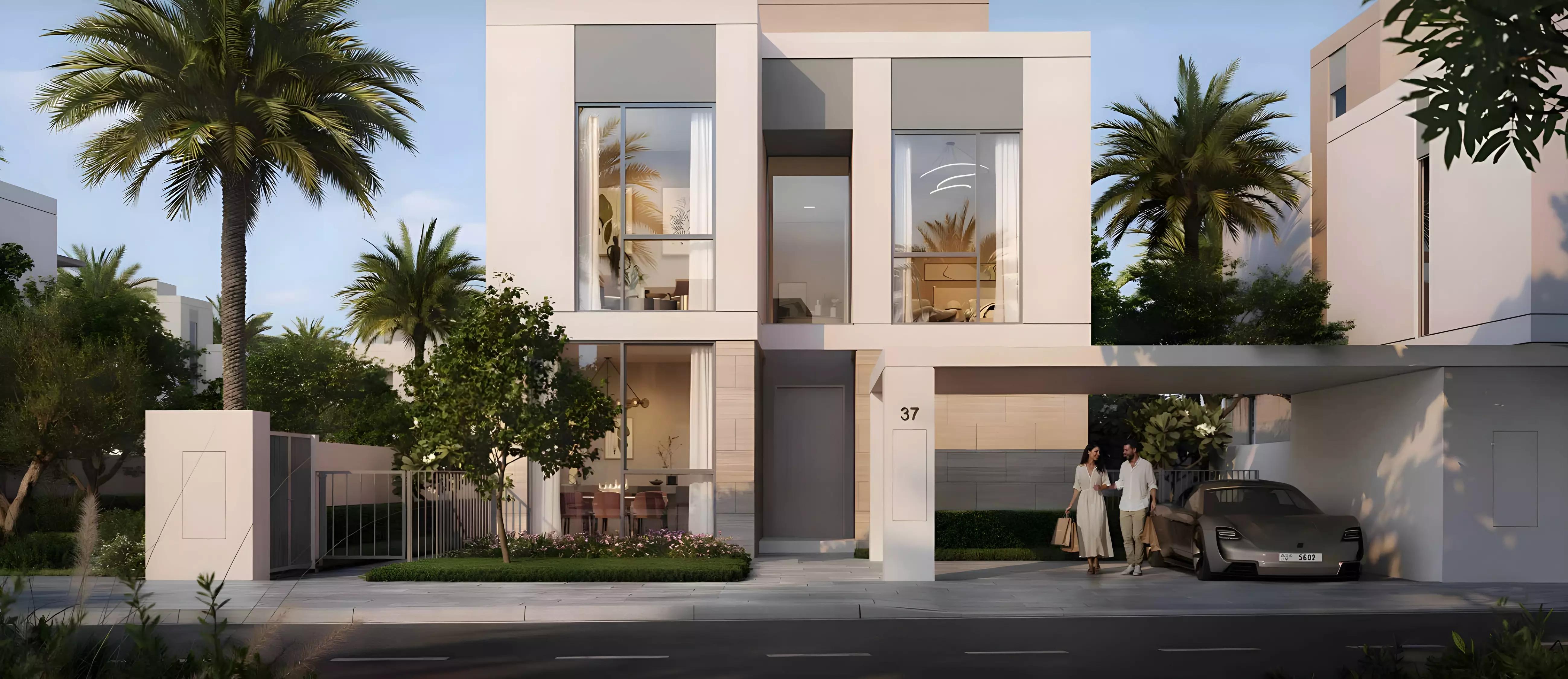 Ovelle villa community street view, The Valley, Dubai