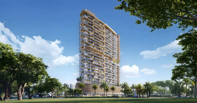 Rabdan Gate exterior facade view, Majan, Dubai