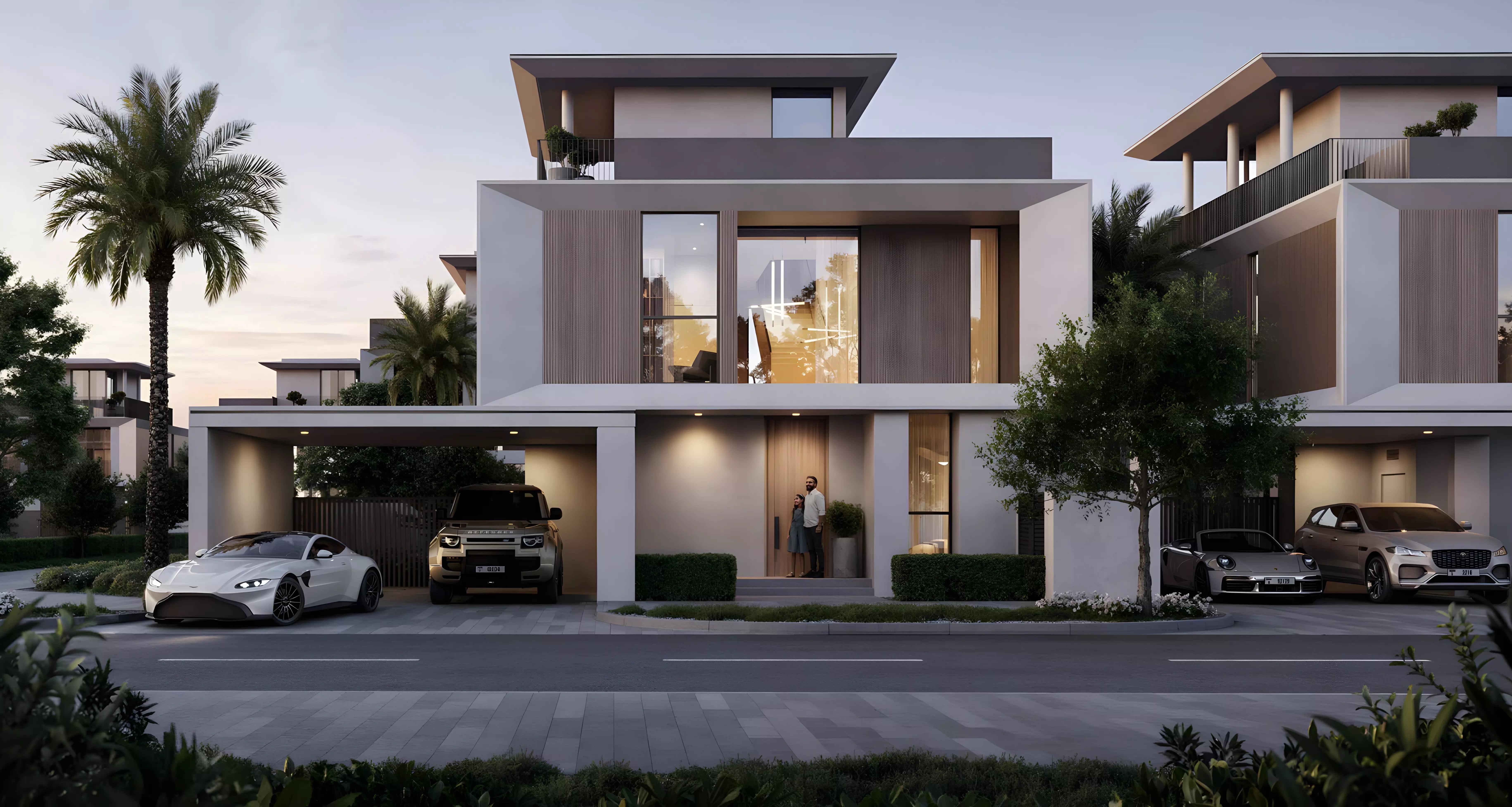 Selvara Phase 4 villa exterior at Grand Polo Club and Resort, DIP 2, Dubai