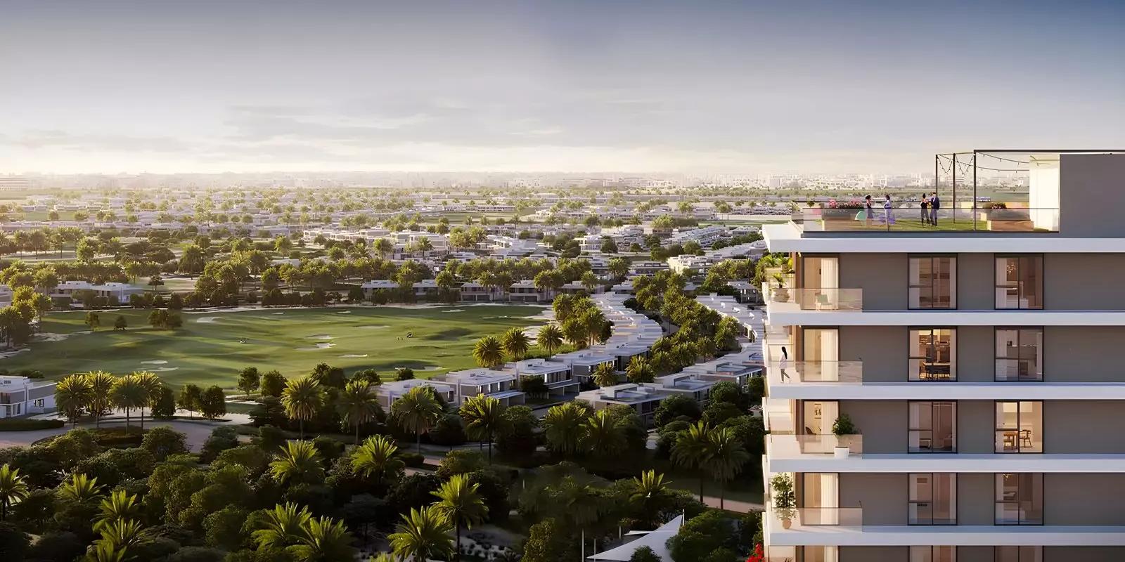 Club Drive residential building elevation, Dubai Hills Estate, Dubai