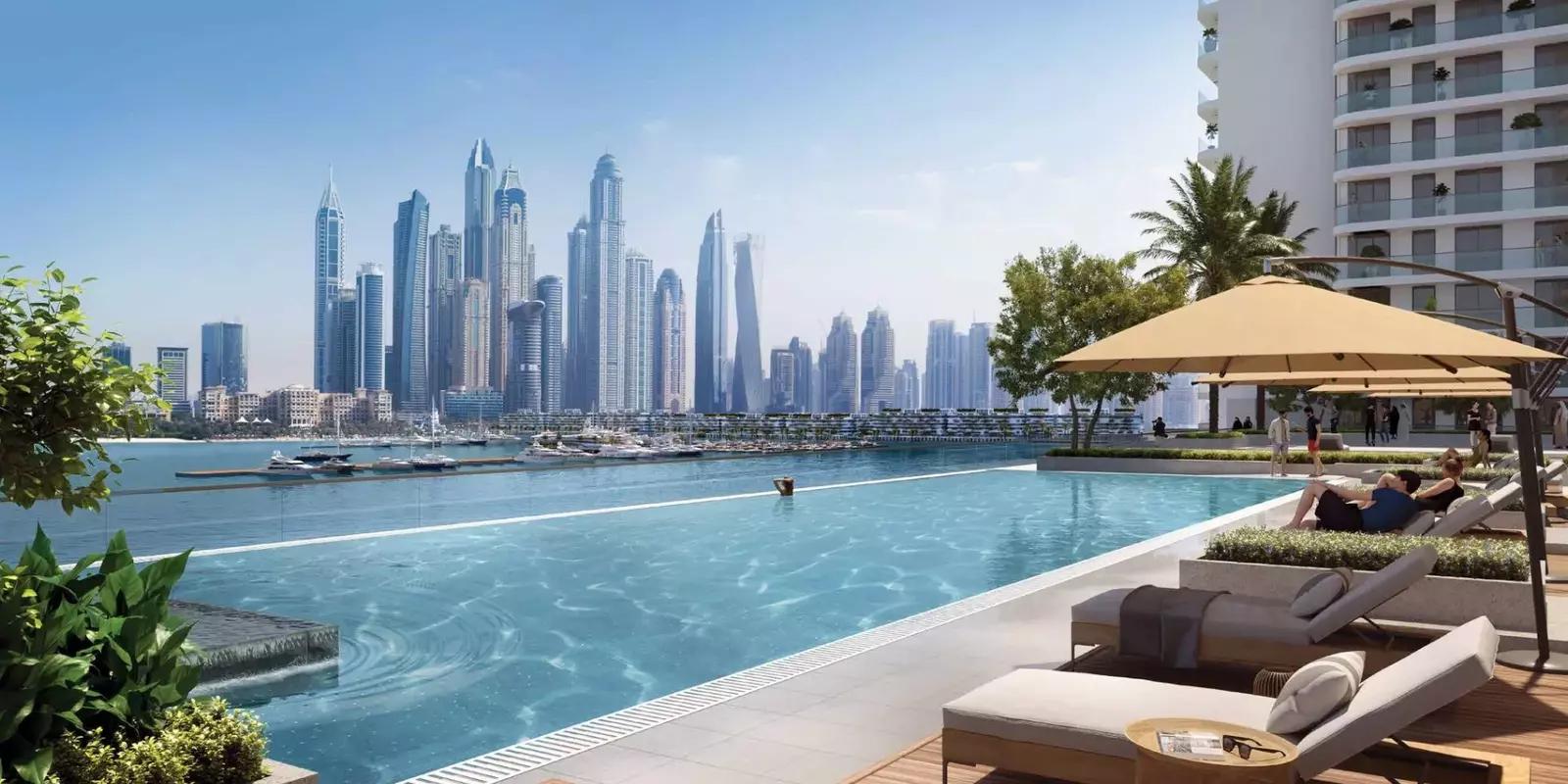 Balcony view over the Arabian Gulf, Palace Beach Residence, Emaar Beachfront