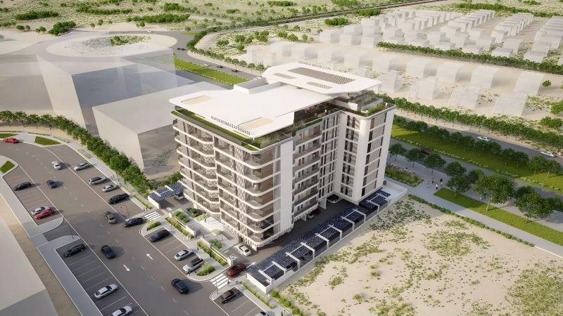 Timber Terrace exterior facade in Dubai South, Vakson Group