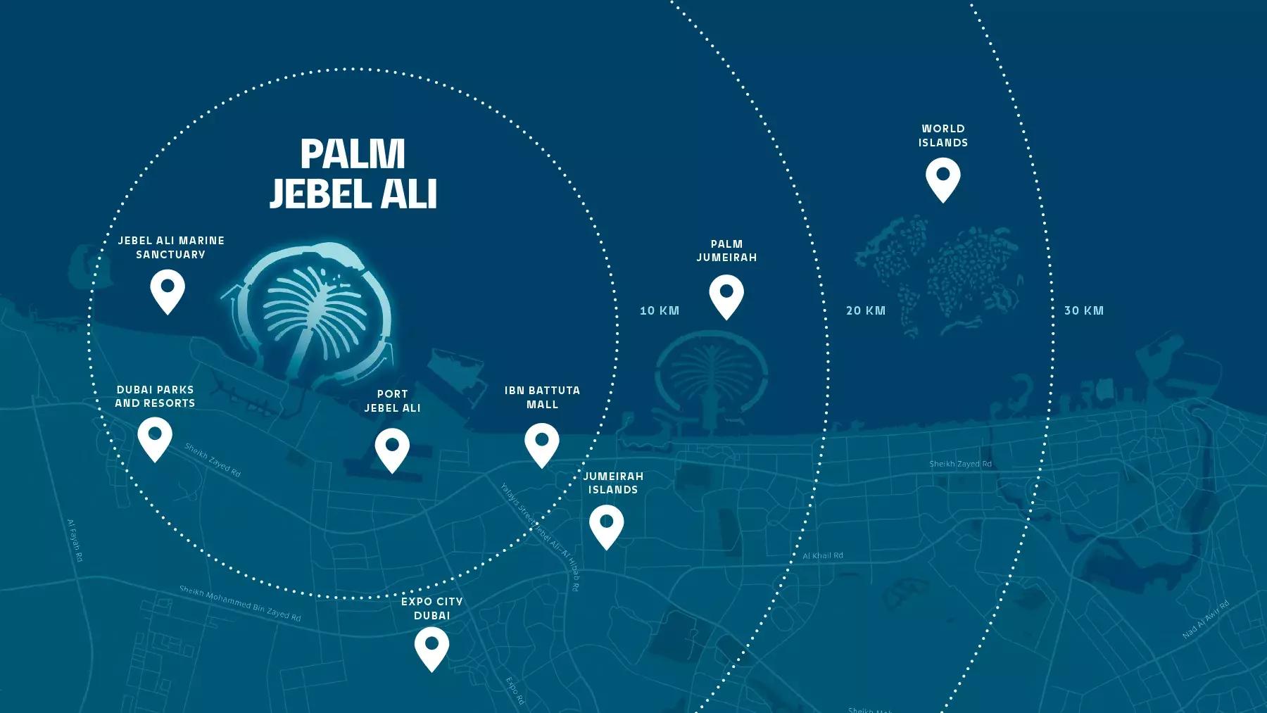 Villa Wave Crest master plan layout, Palm Jebel Ali, Dubai