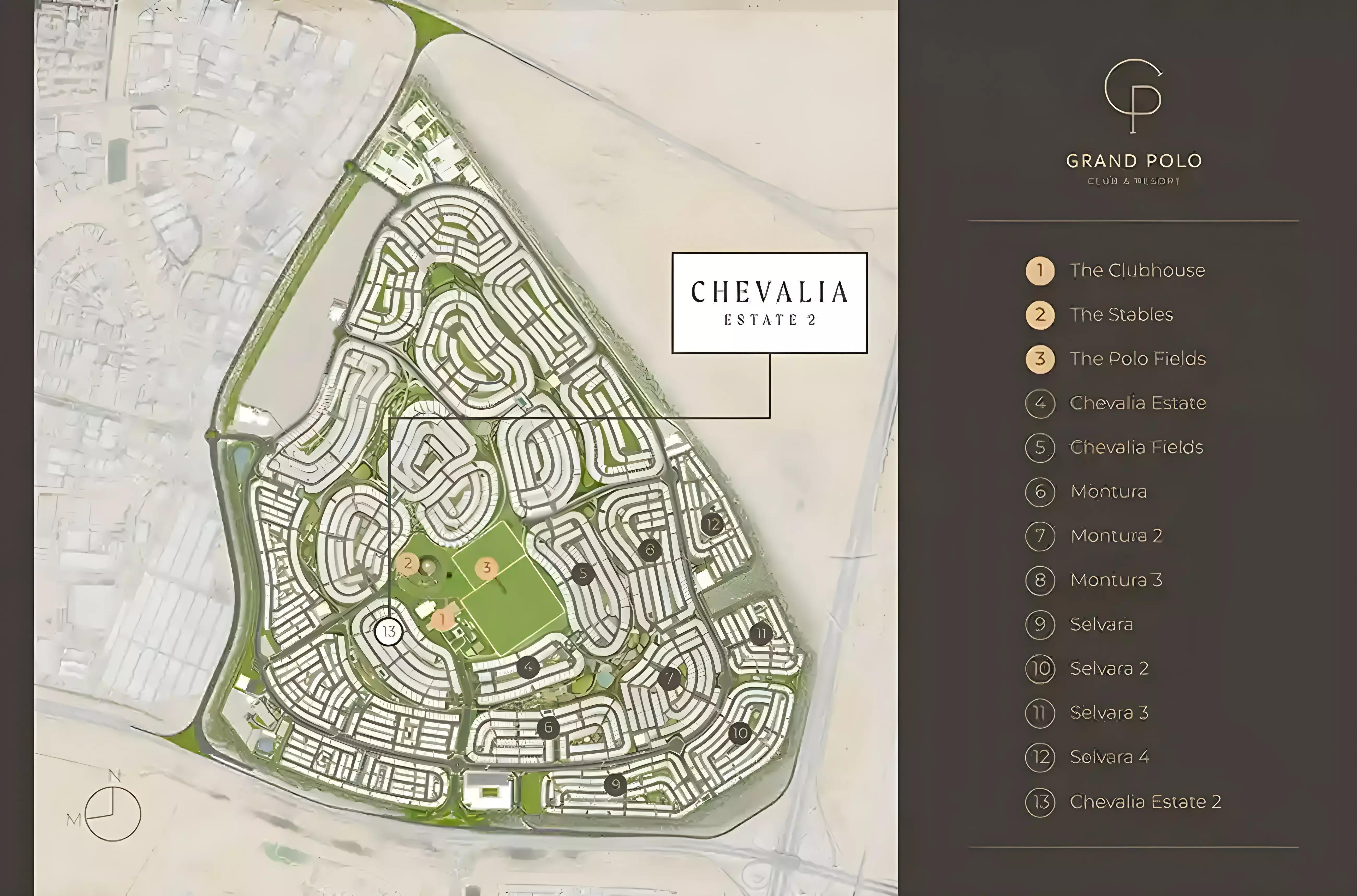 Chevalia Estate Phase 2 master plan layout, Grand Polo Club and Resort, DIP