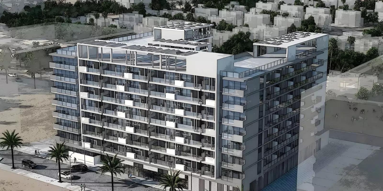 Infinity pool deck at Millennium Talia Residences, Al Furjan, Dubai