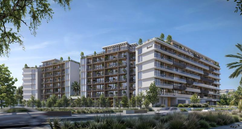 Ashley Hills exterior facade view, Arjan, Dubai