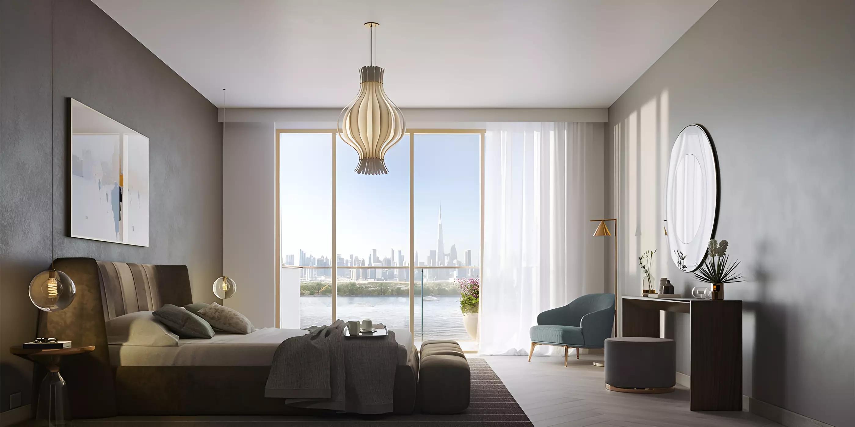 Azizi Riviera 40 apartment interior view, Meydan One, Dubai