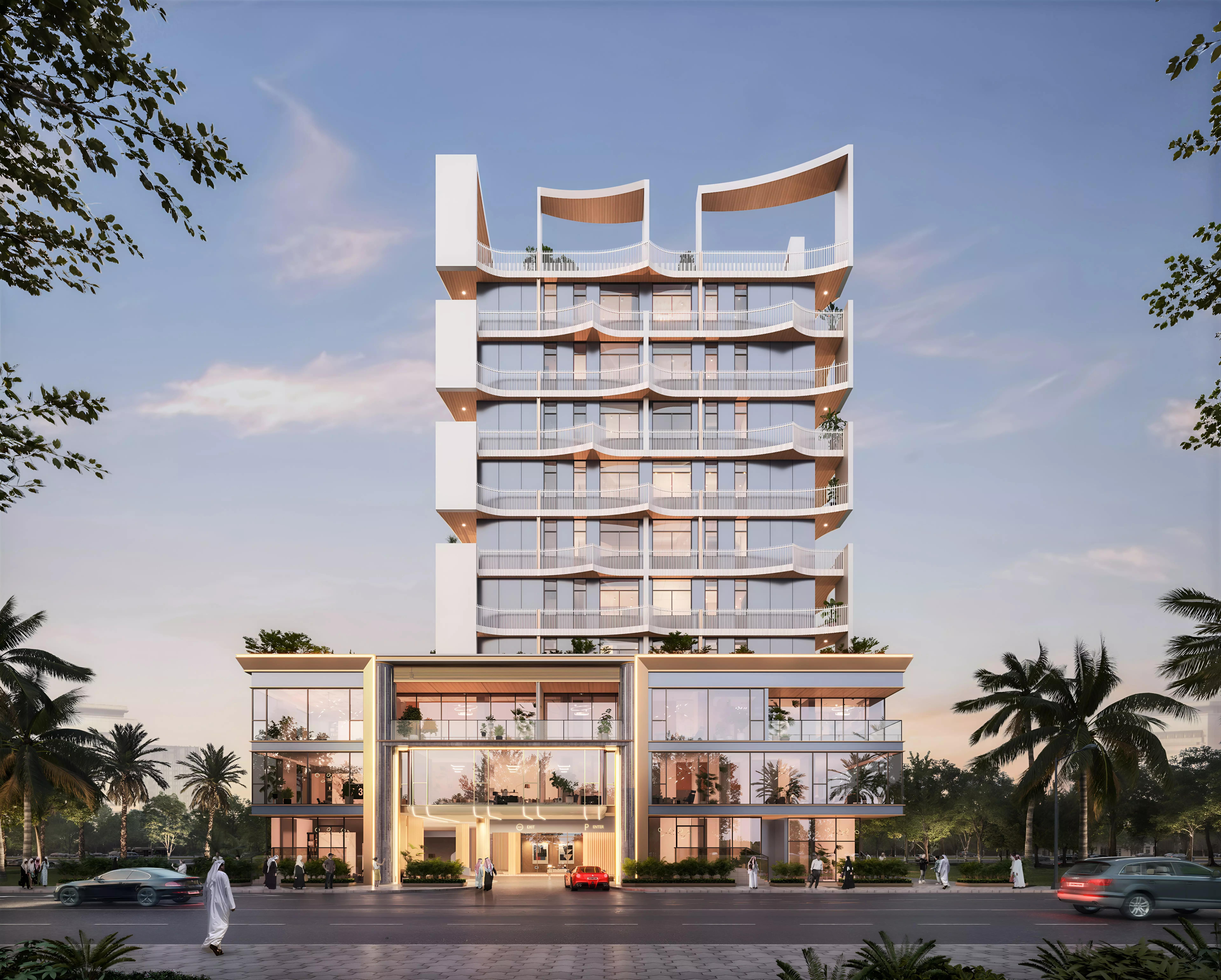 Nautis Residences building elevation, Dubai Islands, Dubai