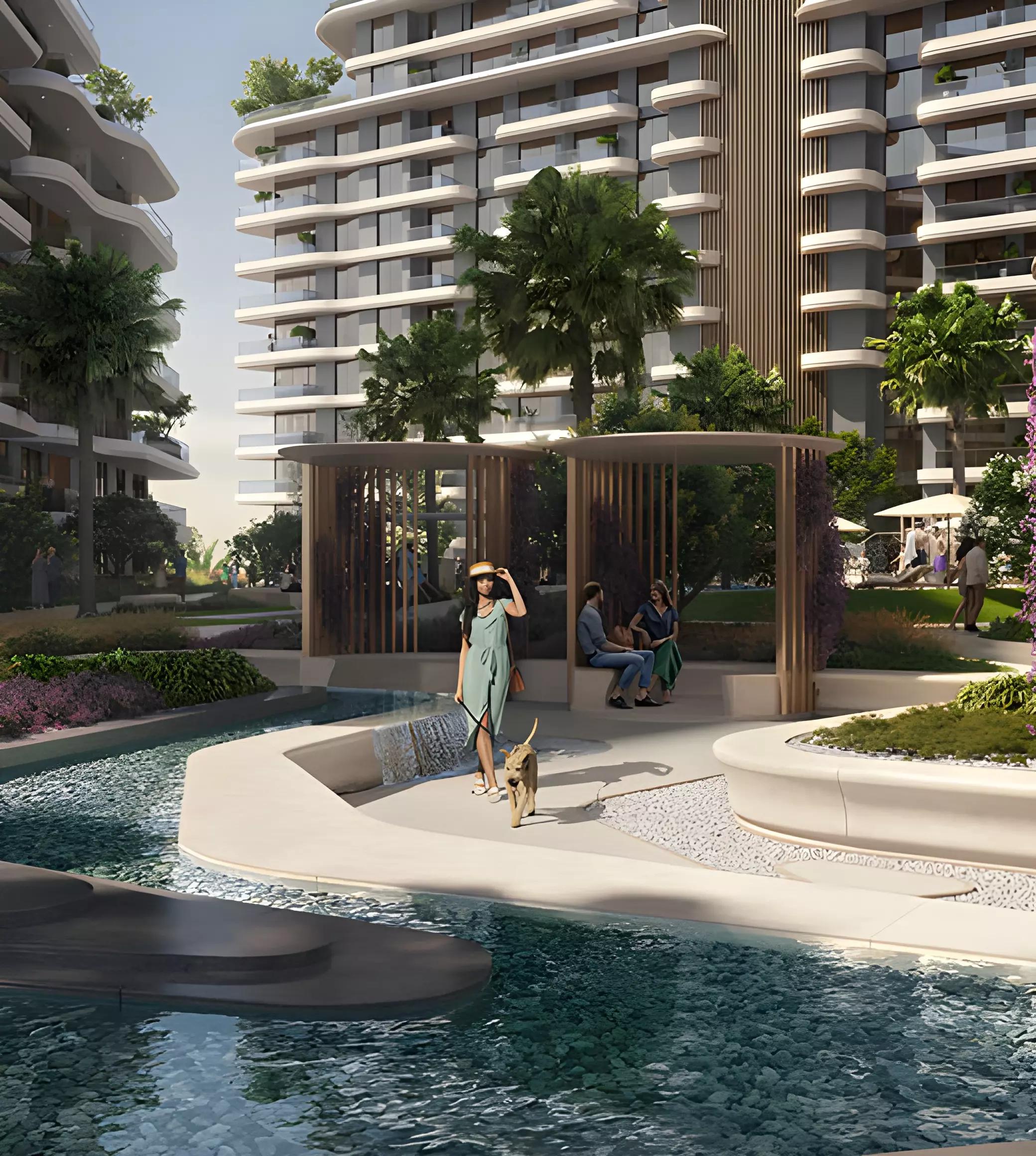 Verdes by Haven landscaped community area, Haven By Aldar, Dubai