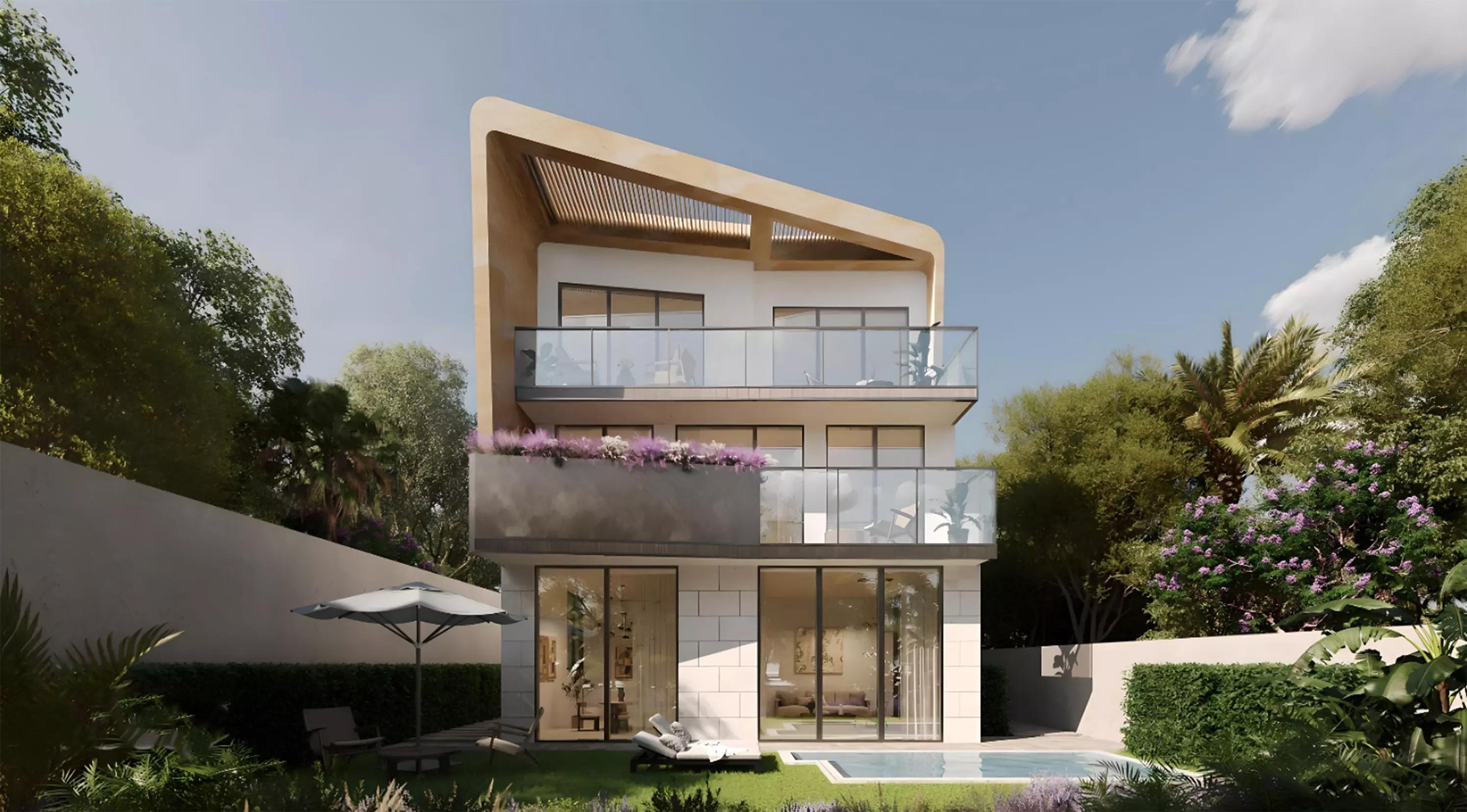 Knightsbridge exterior facade view, District 11, MBR City, Dubai