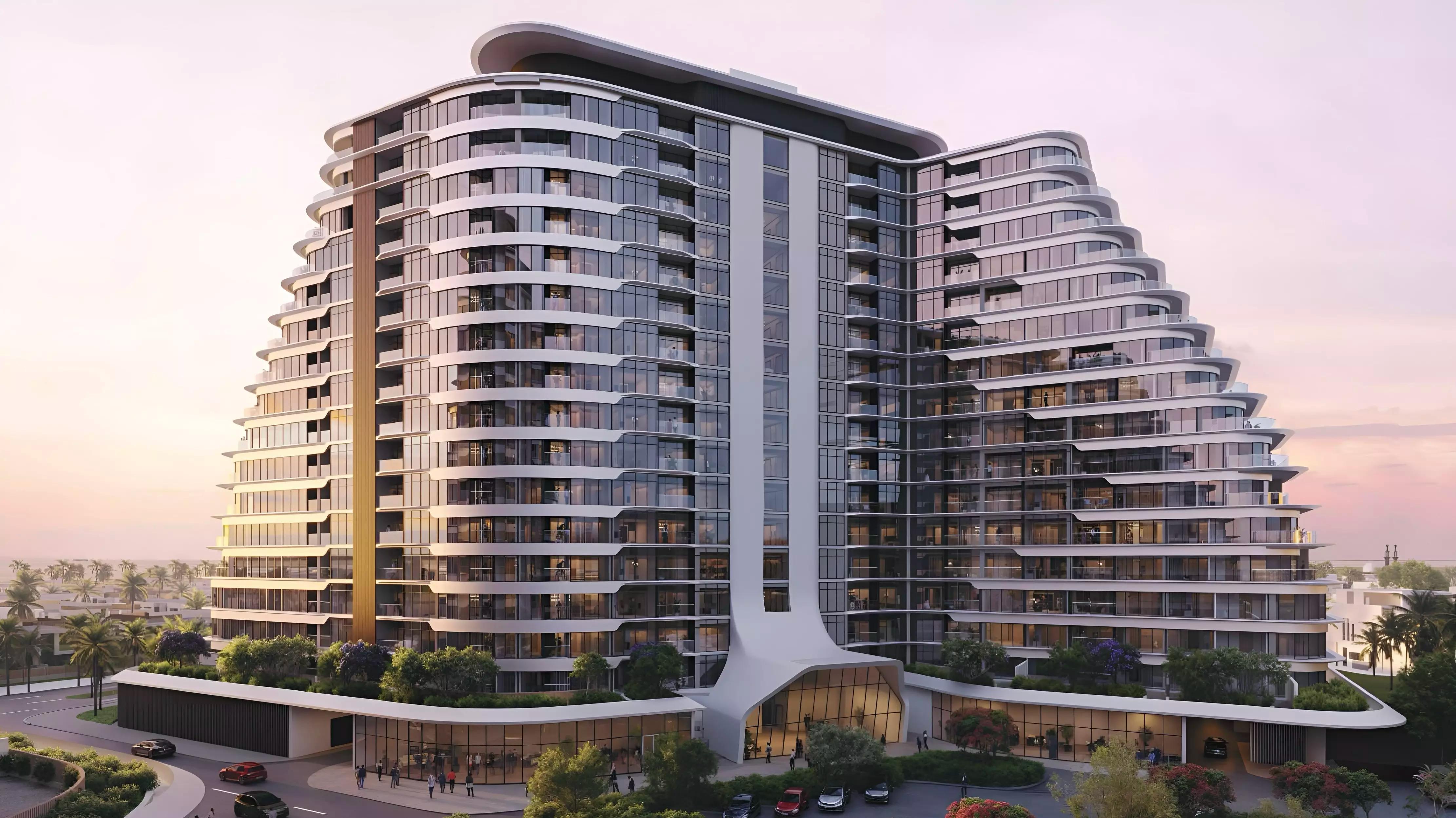 Cascada 2 residential building exterior at Waada, Dubai South