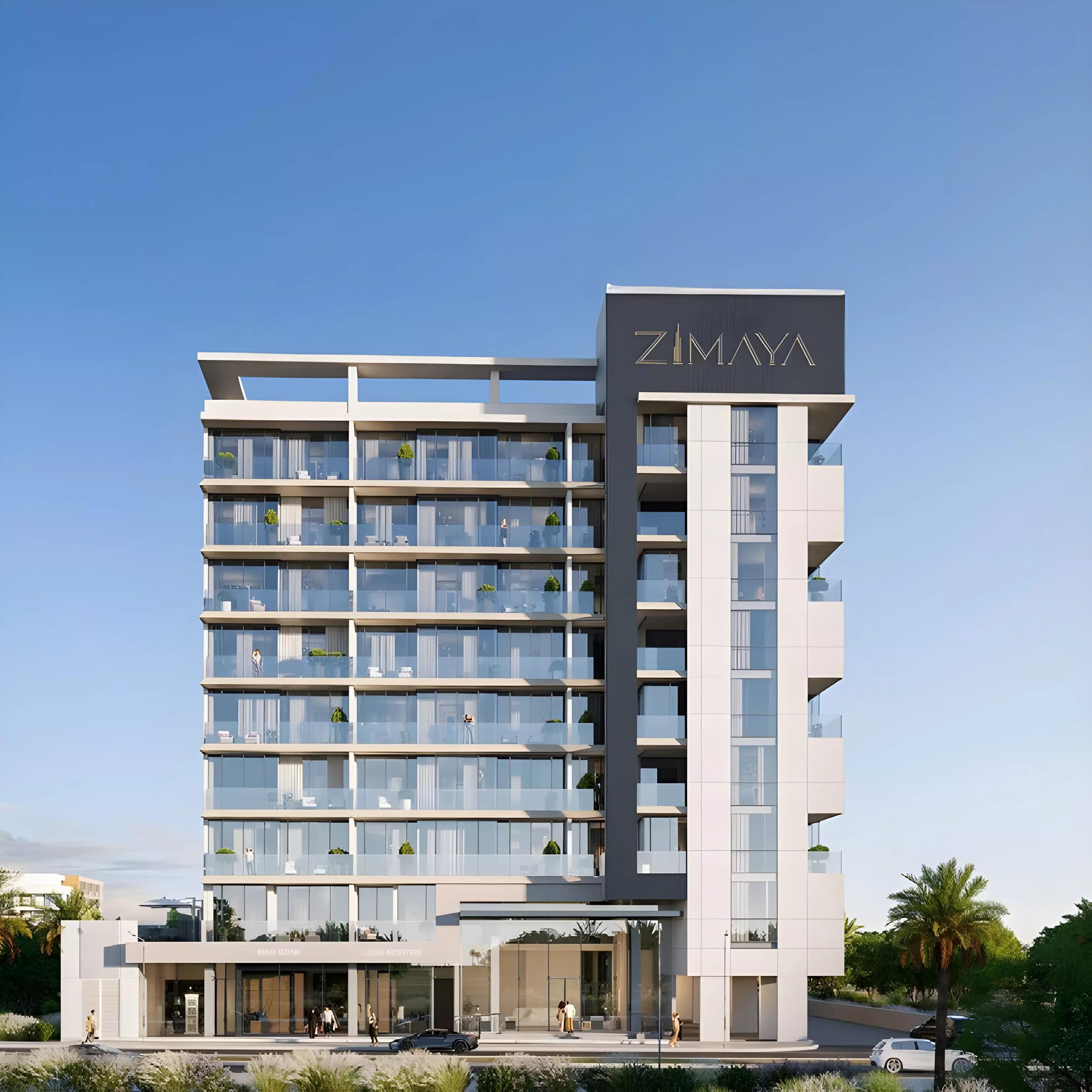 Belle Vie residential facade and entrance, Dubai Silicon Oasis, Dubai