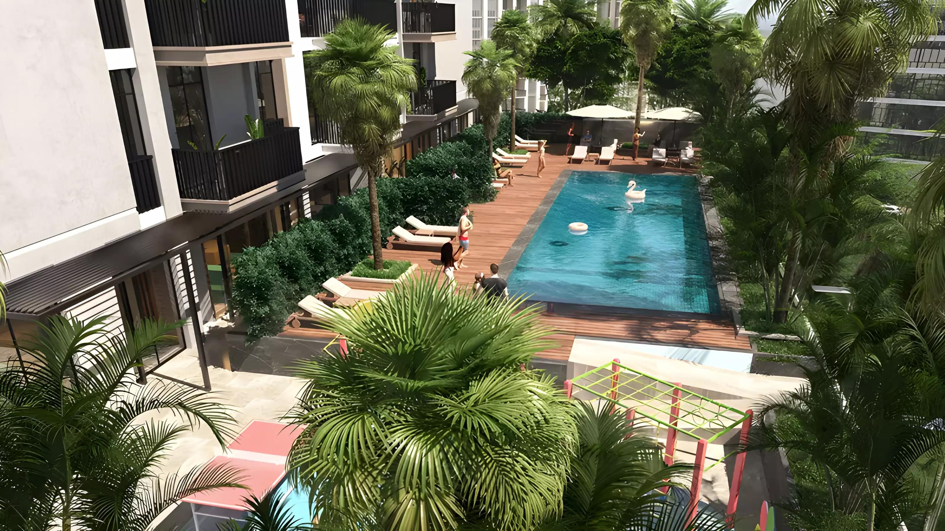 FH Residency bedroom interior, Jumeirah Village Triangle