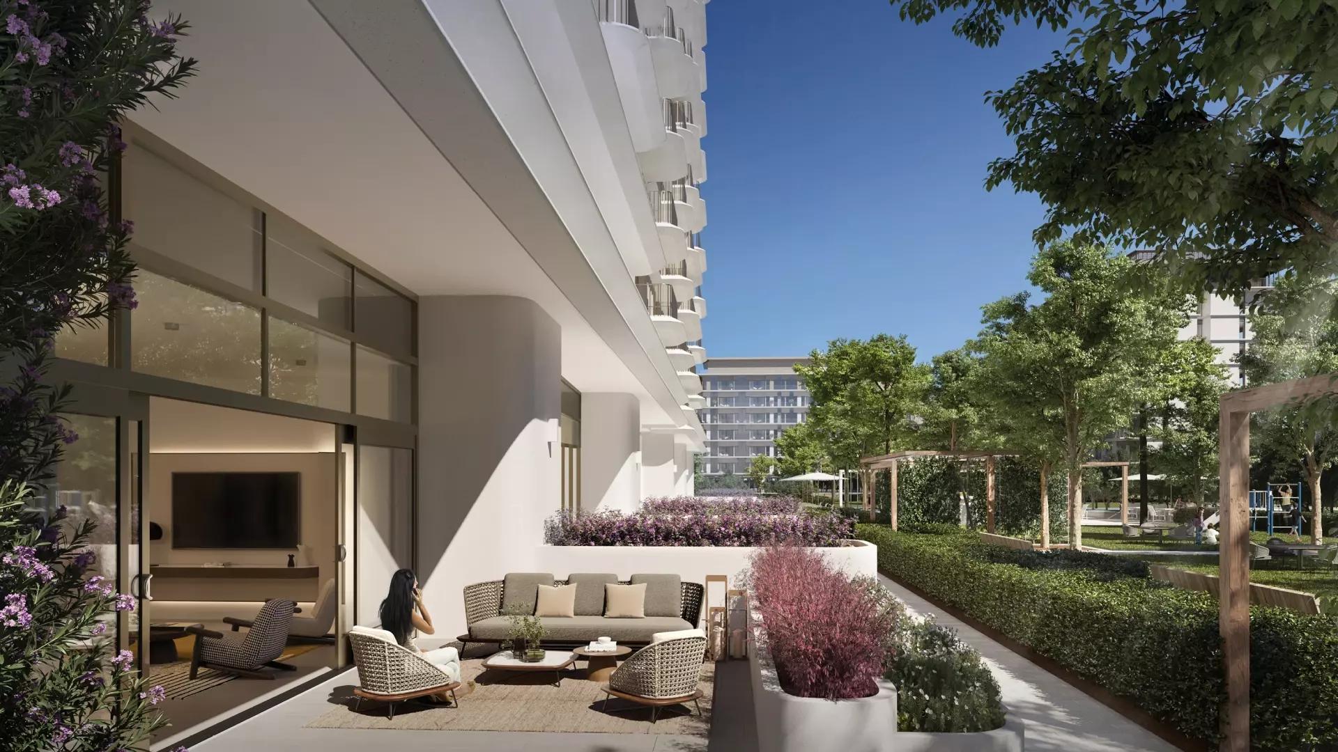 Clearpoint apartment interior living area, Mina Rashid, Dubai