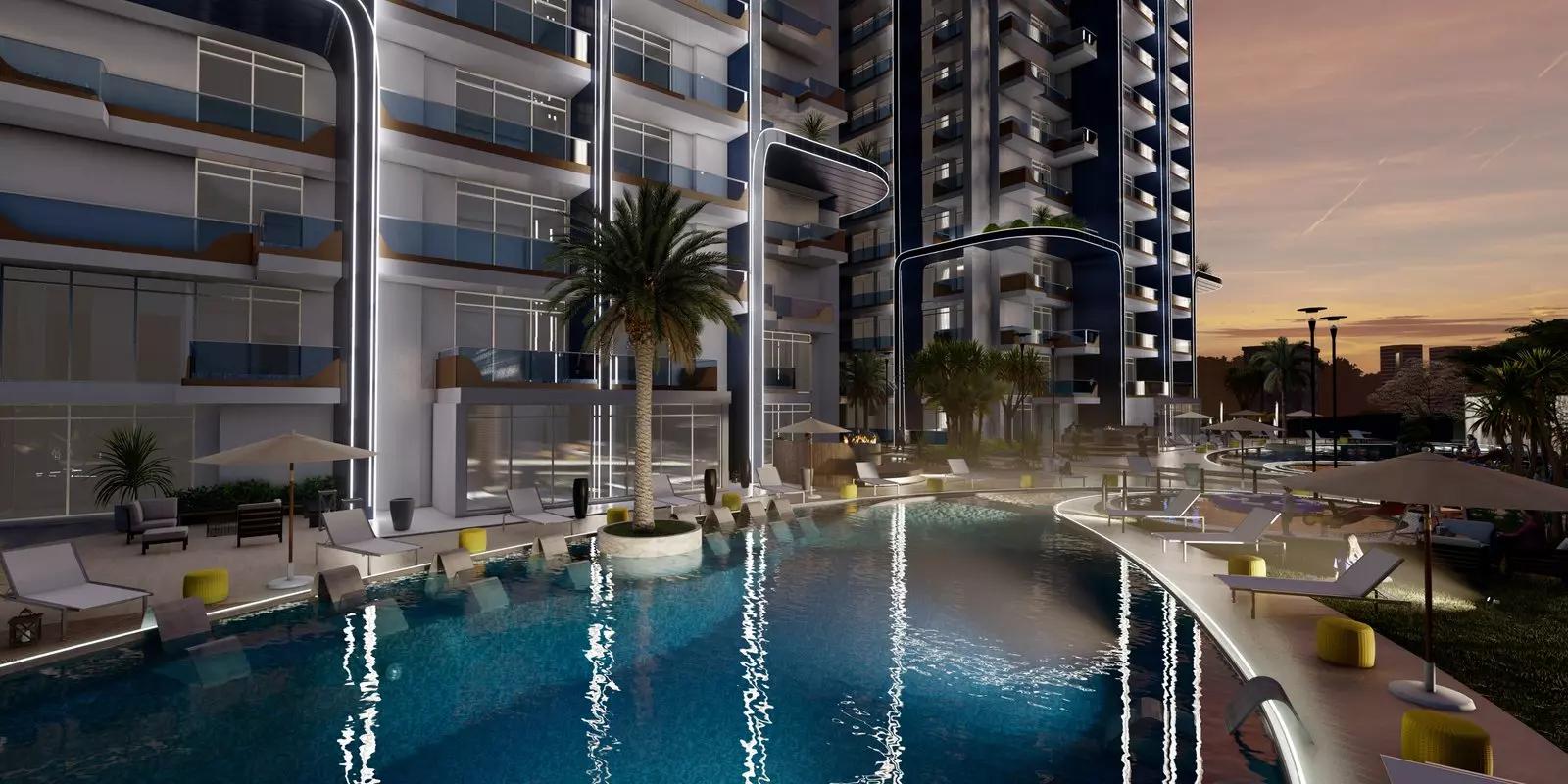 Samana Waves Phase 2 lobby or communal area, JVC, Dubai
