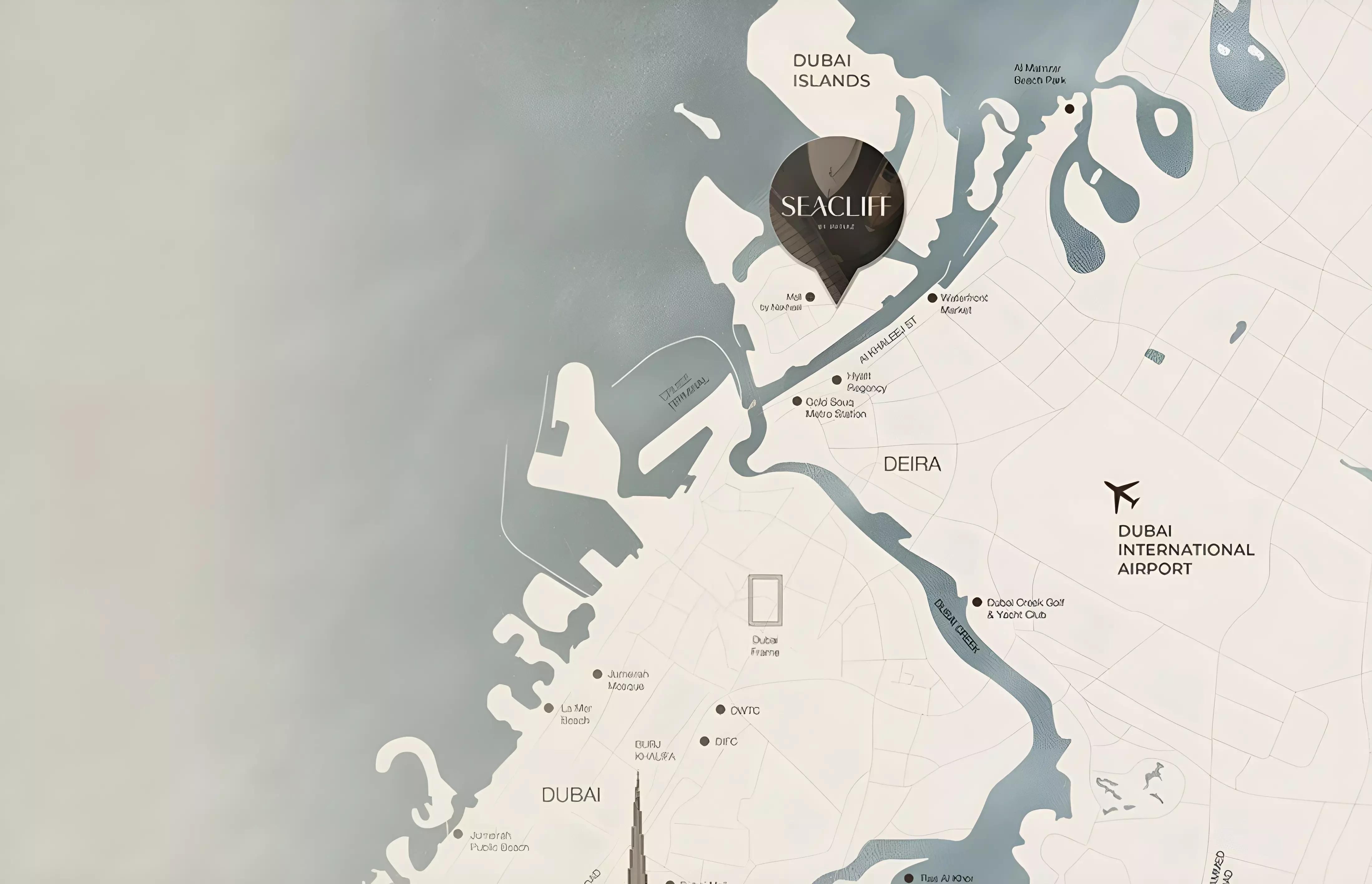 Seacliff at Dubai Islands master plan layout