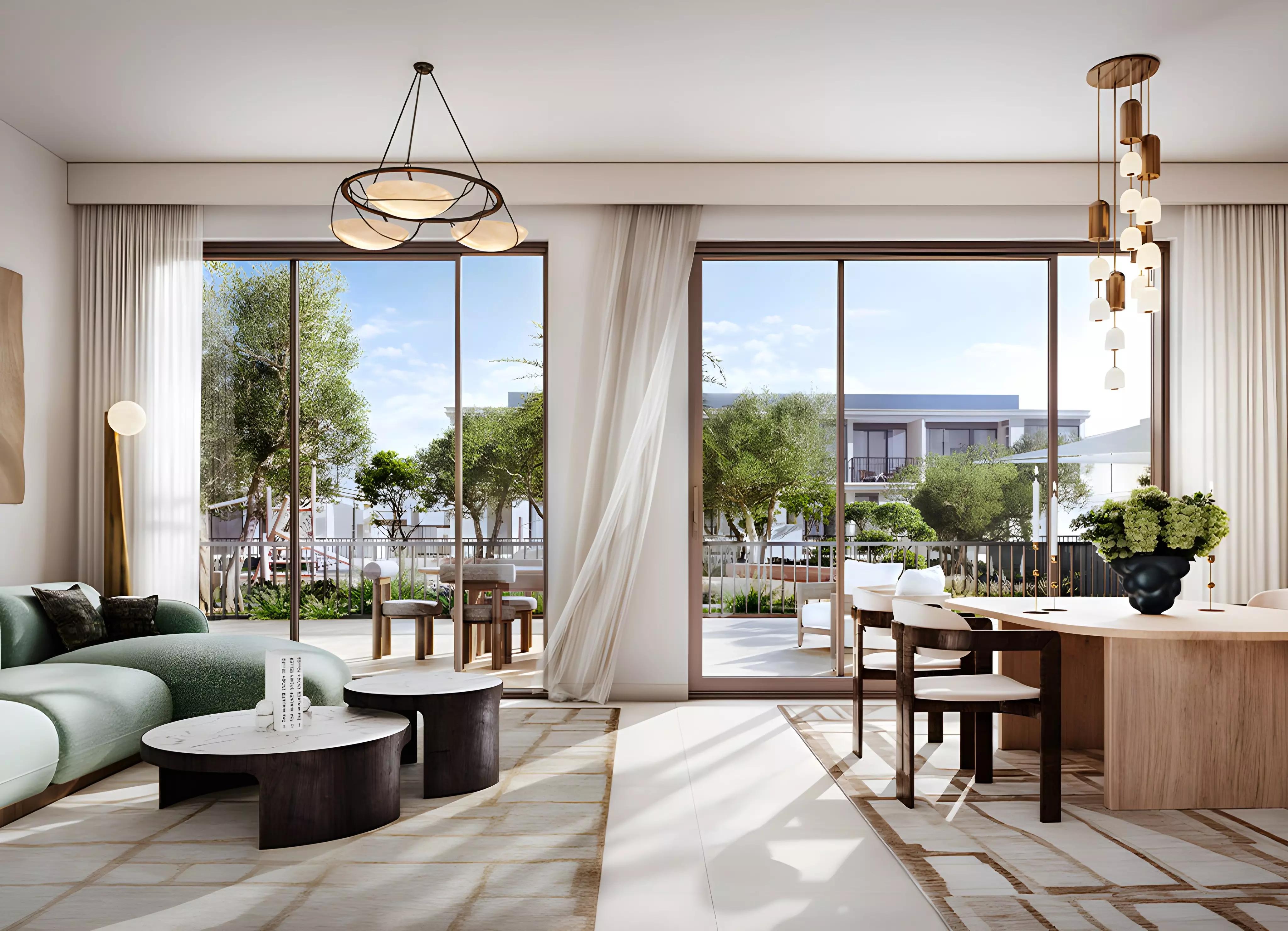 Greenville townhouse facade detail, Emaar South, Dubai South