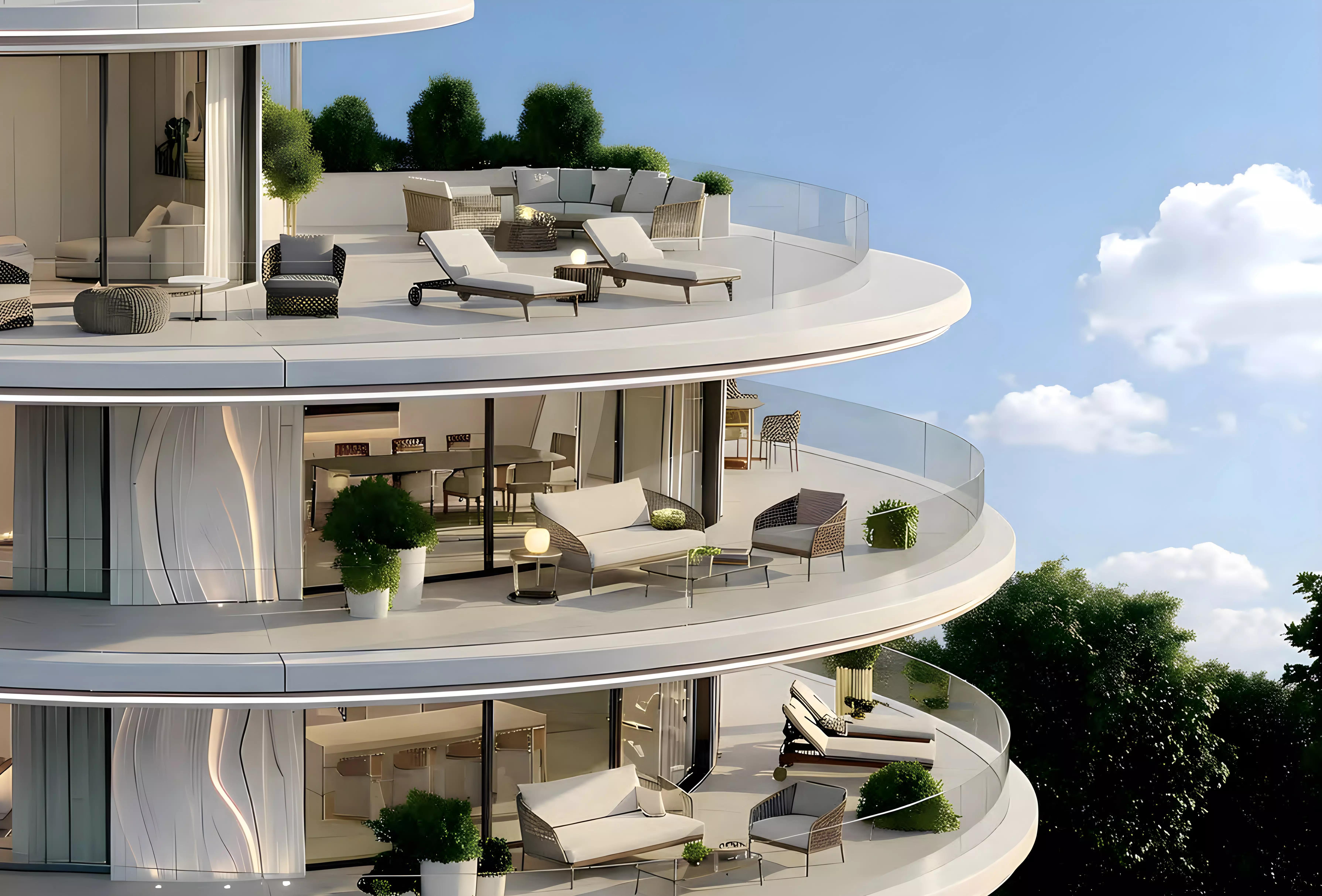 Lincoln Star Residence 4 landscaped garden podium area, Dubai South