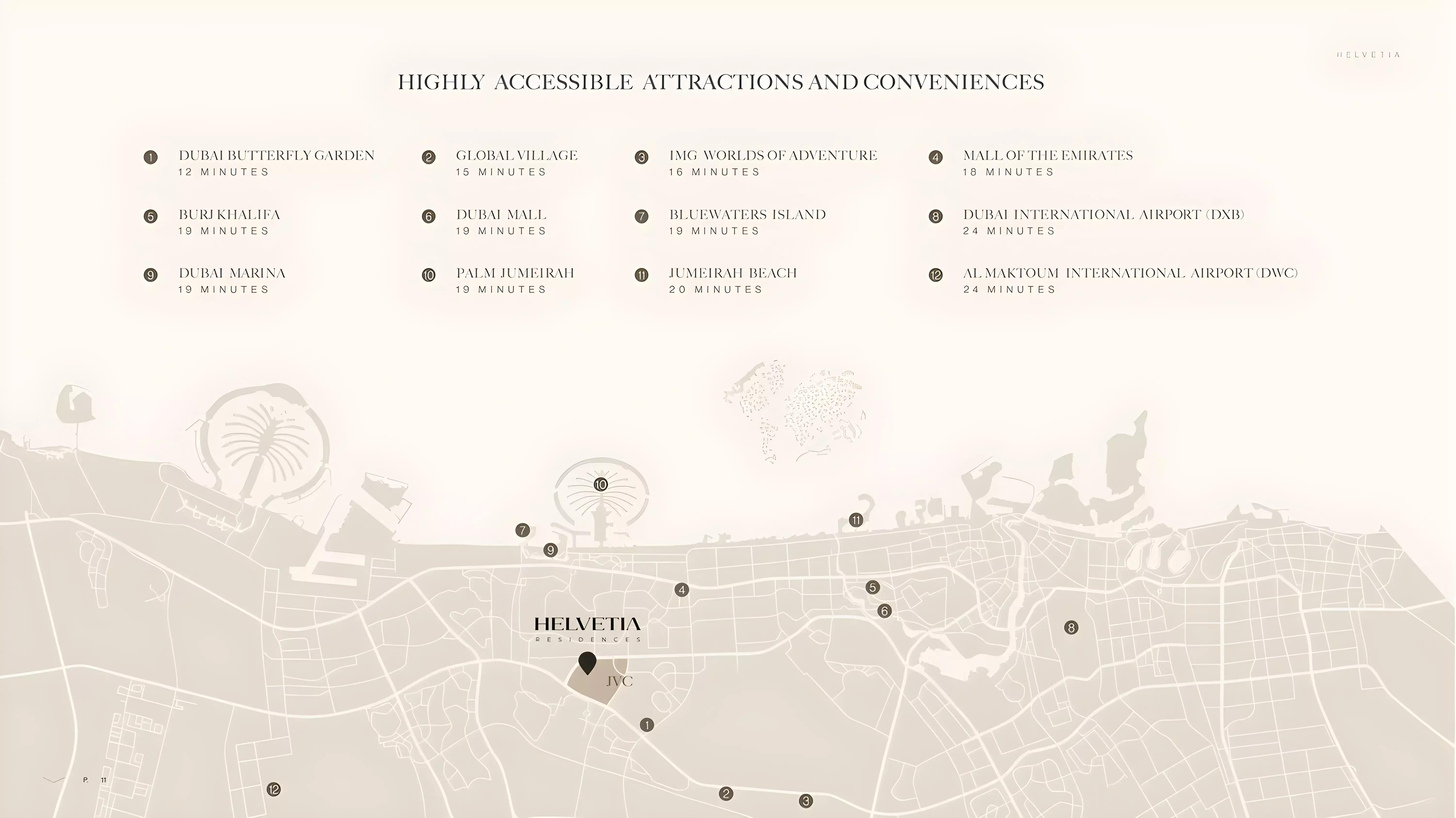 Helvetia Residences Phase 2 master plan layout, Jumeirah Village Circle, Dubai
