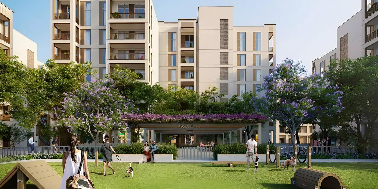 Cedar Creek Beach residential facade, Creek Beach, Dubai