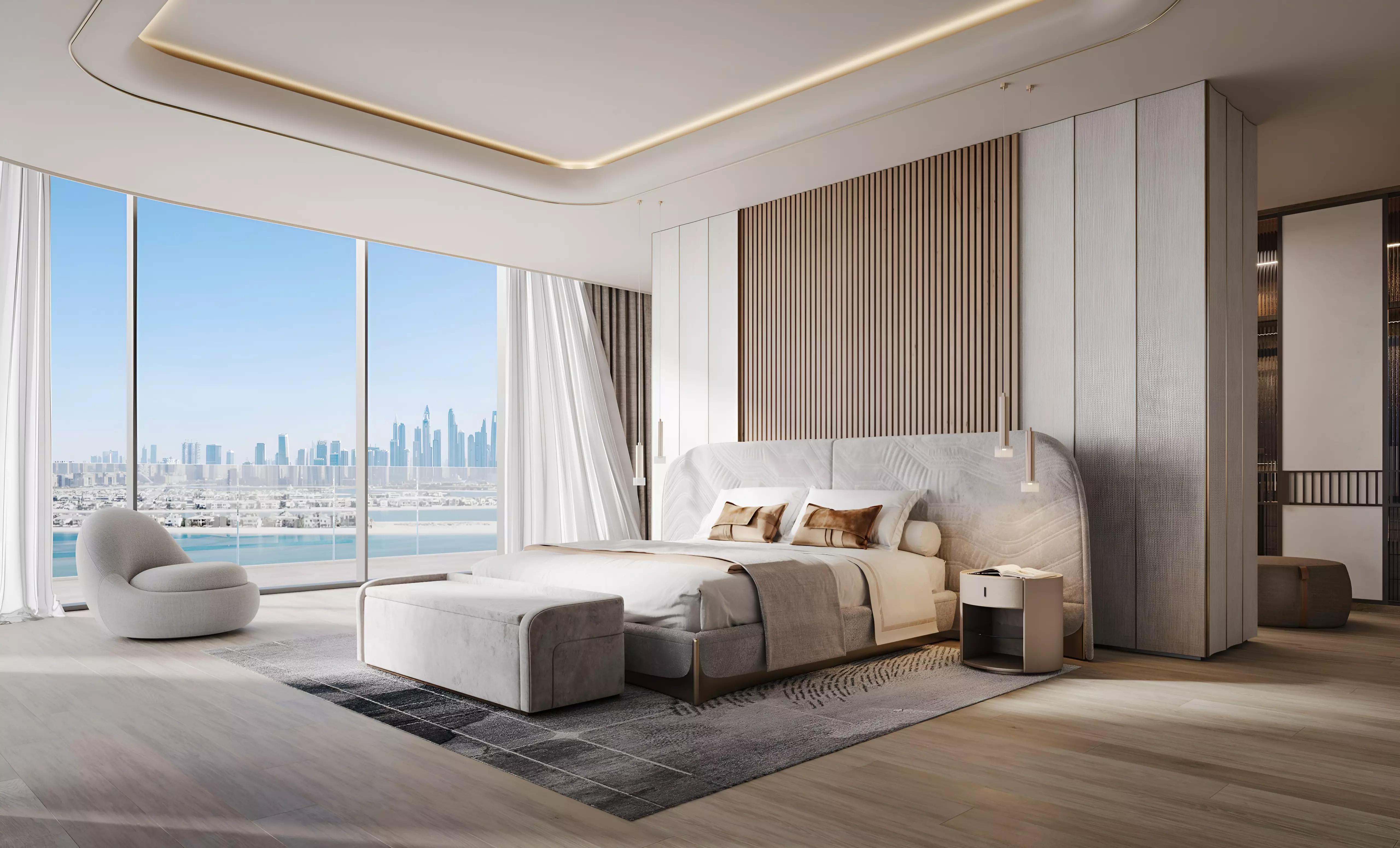 Exterior view of Bella by Passo villas on Palm Jumeirah, Dubai