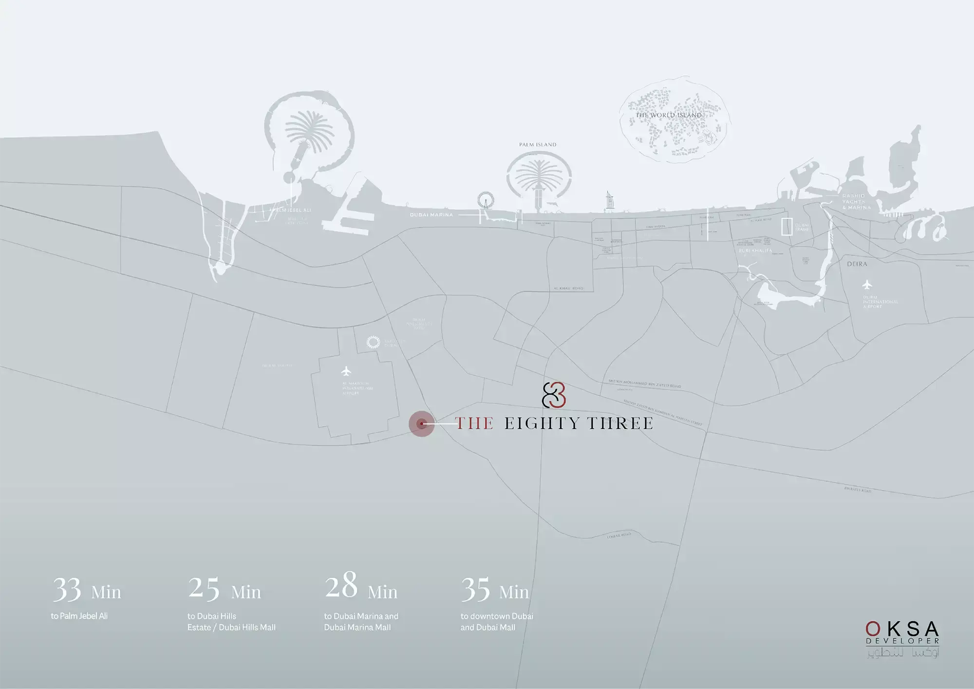 The Eighty Three masterplan layout, Dubai South