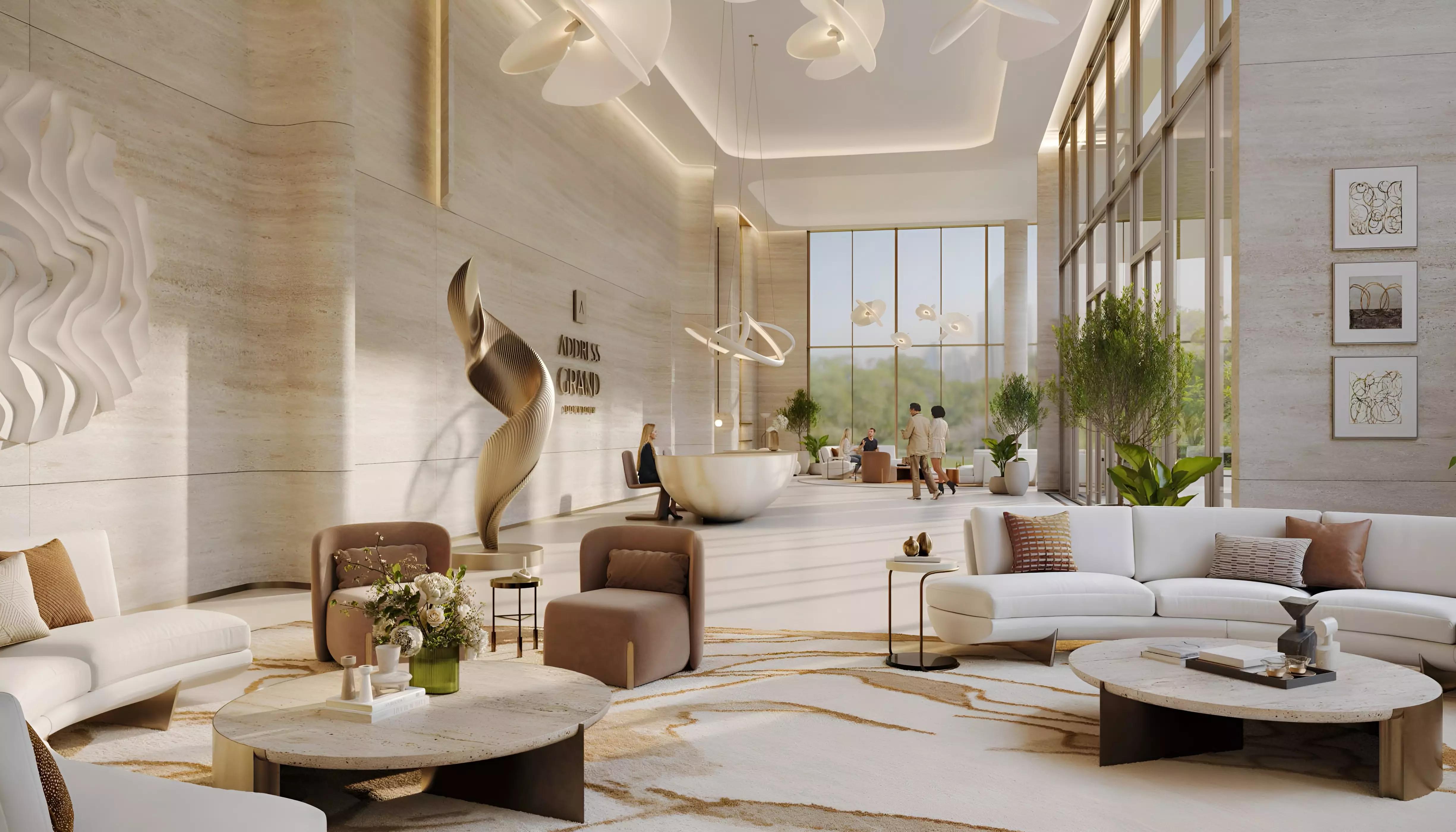 Address Grand Downtown amenity deck with swimming pool