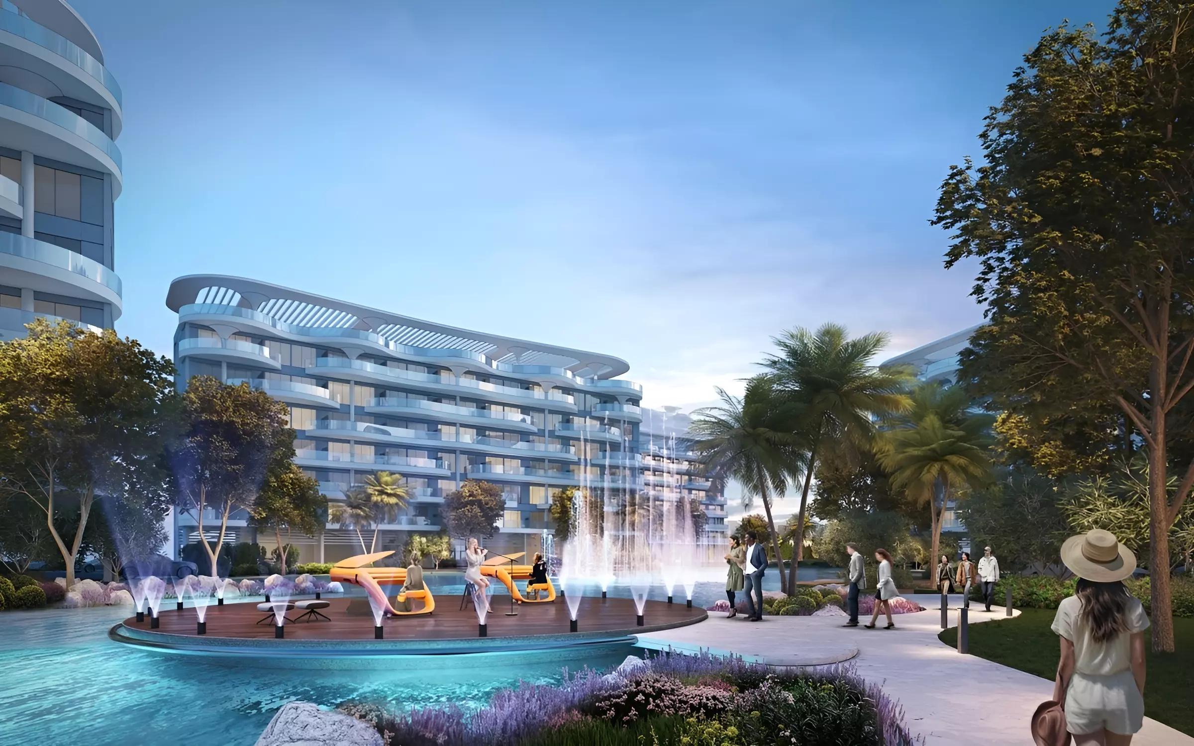 Lagoon Views 2 lagoon-facing amenity deck, DAMAC Lagoons, Dubai