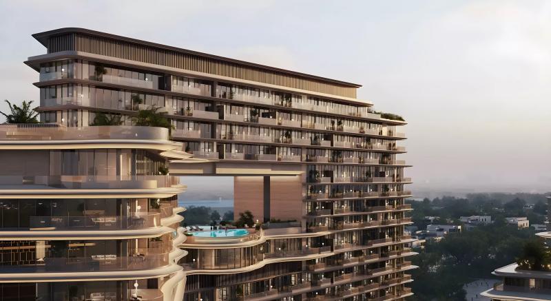 Meriva Sunset exterior tower view, Dubai Islands