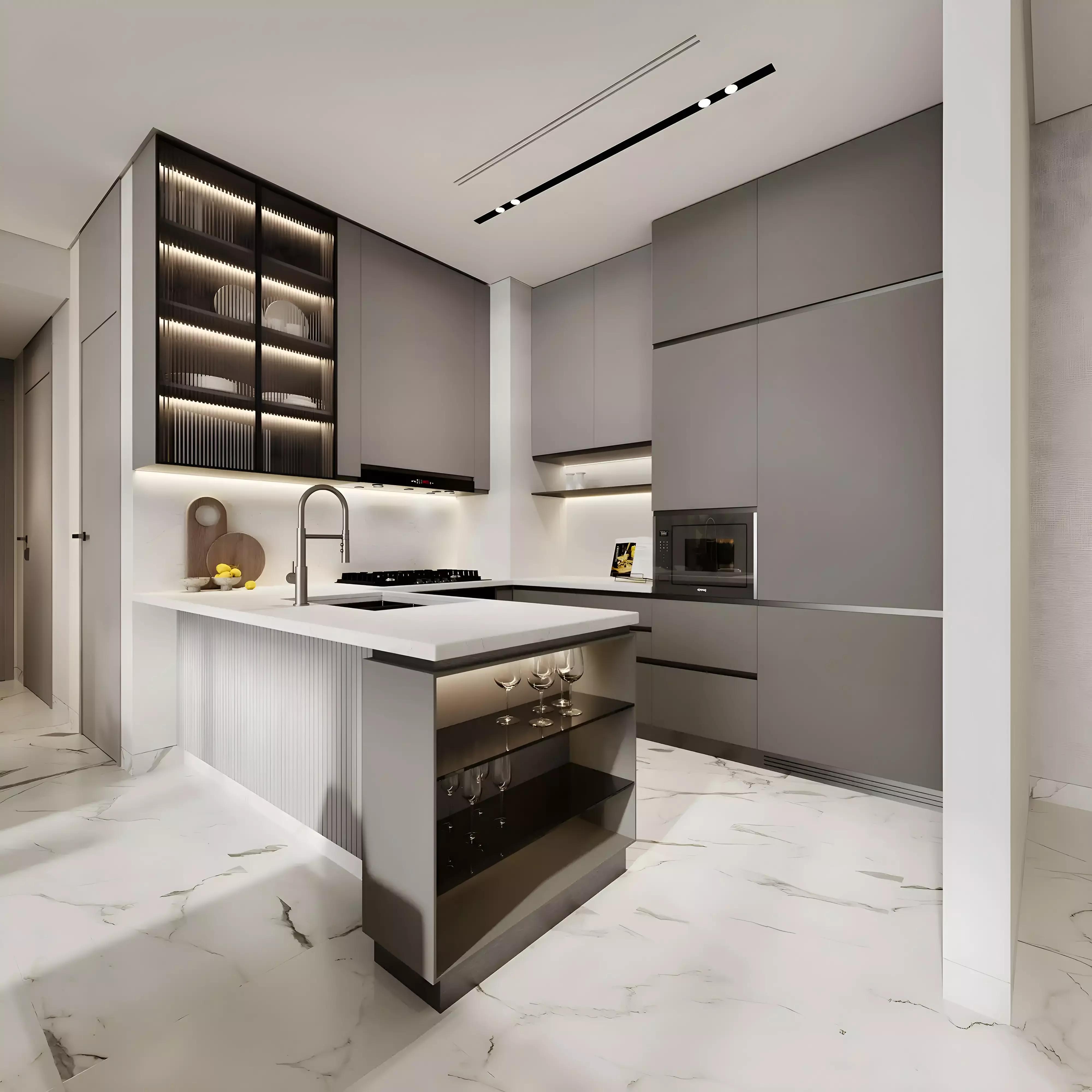 Mansory Residences apartment interior living space, Meydan, Dubai