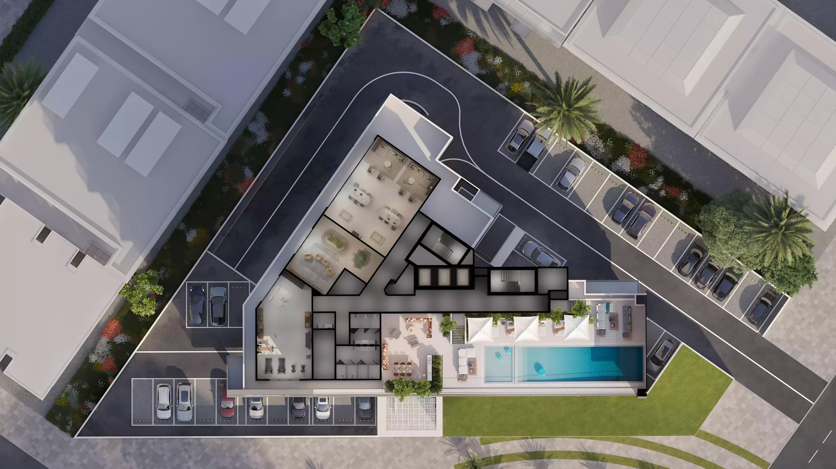 Verdan1A Phase 2 residential tower and landscaping, Verdania 2