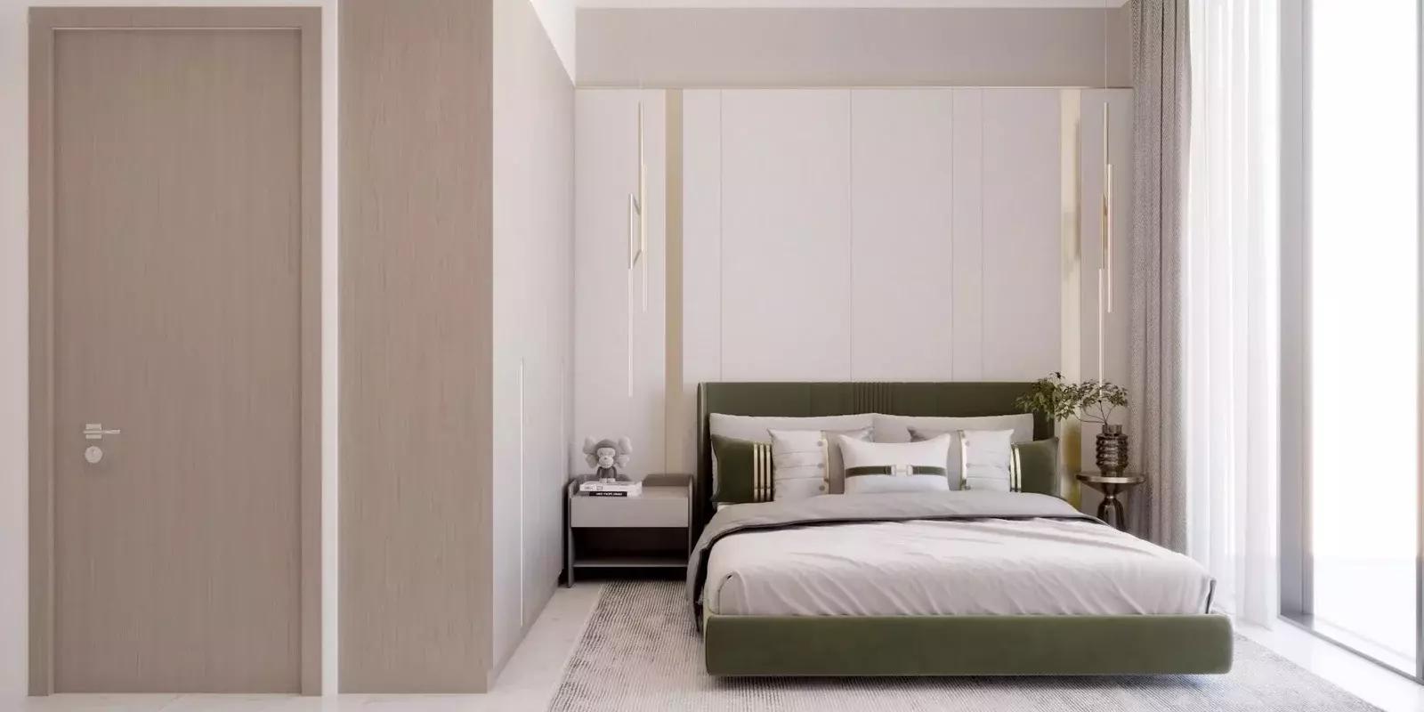 Samana IVY Gardens landscaped park and walkway, Dubai Land Residence Complex