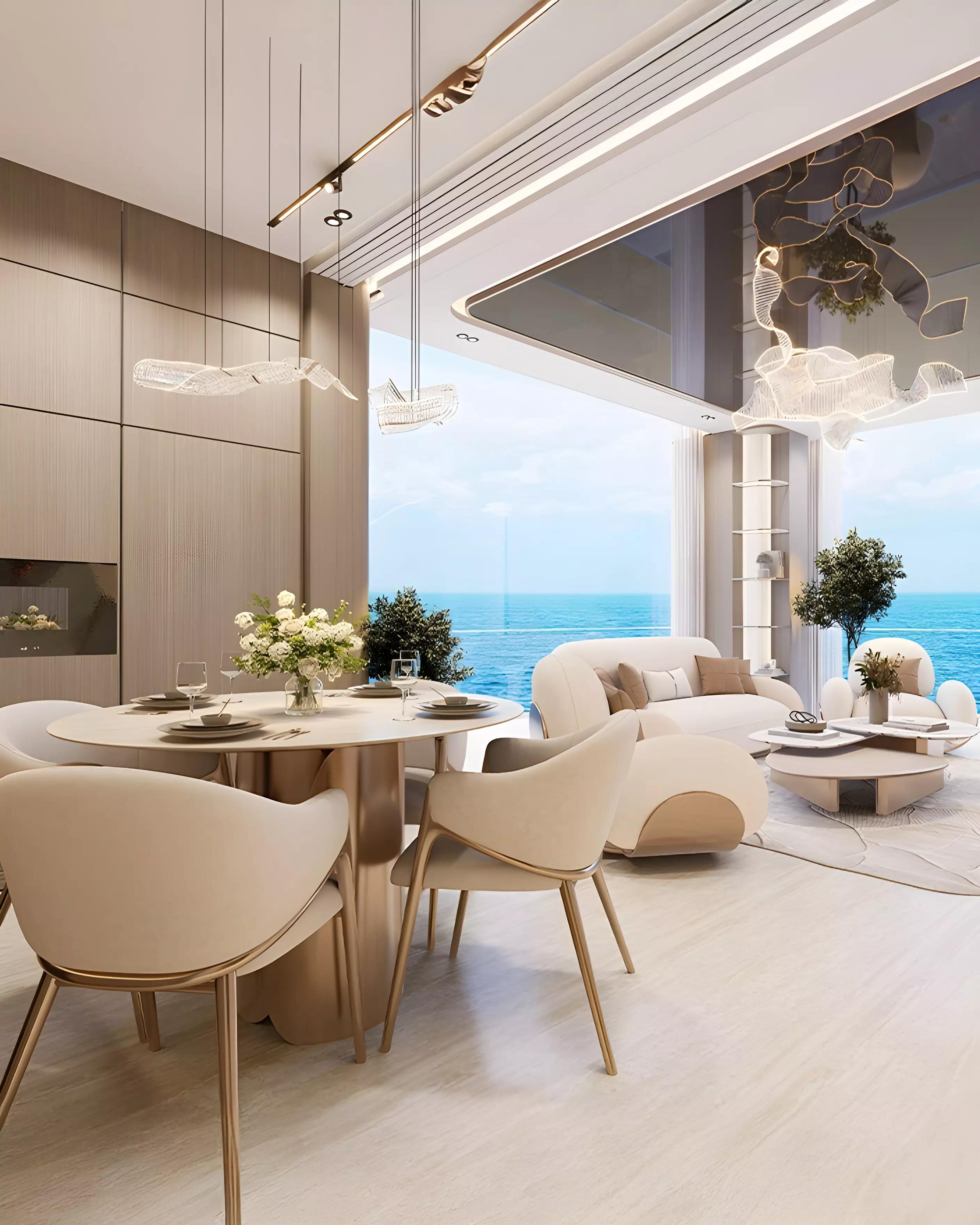 Breez by Danube facade and podium view, Dubai Maritime City