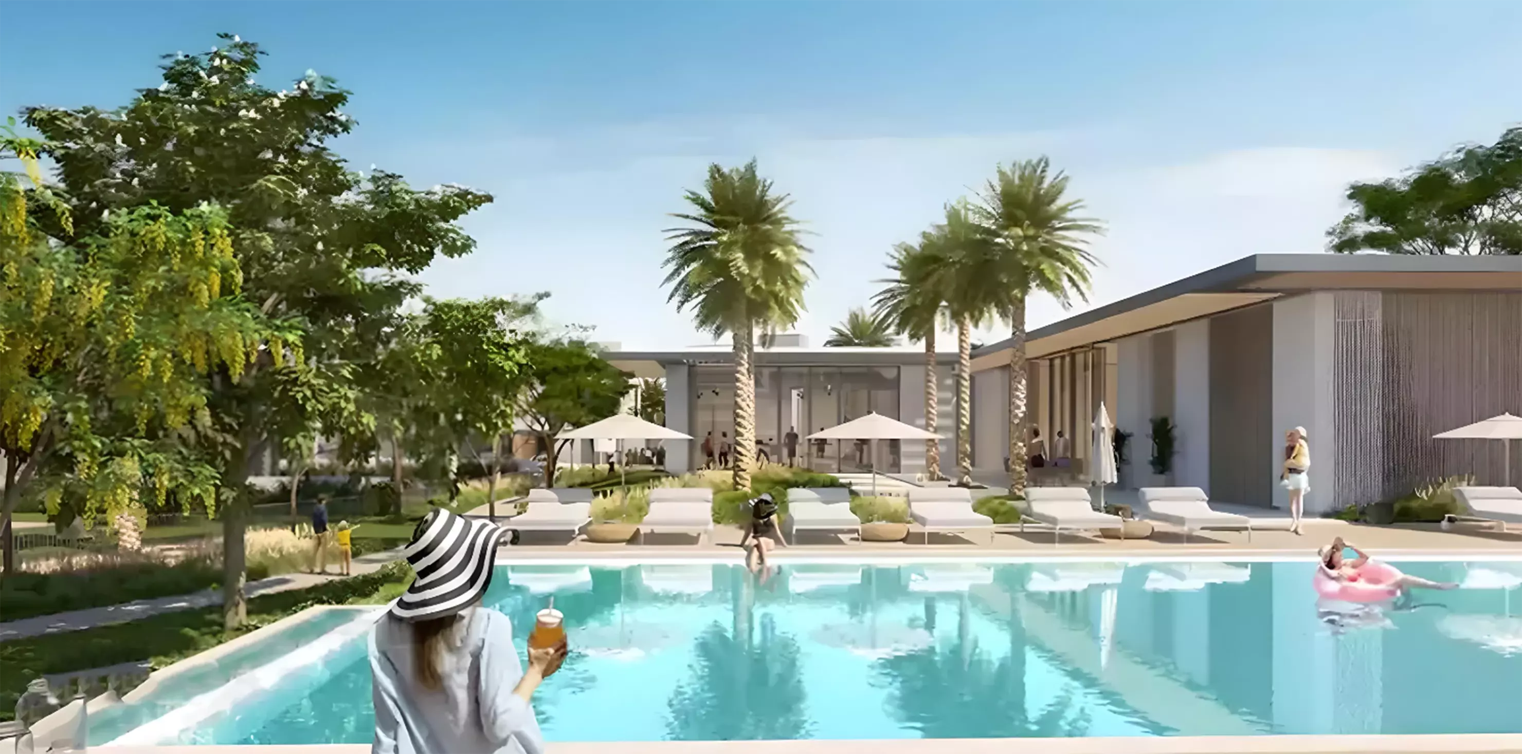 Elie Saab Phase 2 villa garden and outdoor seating area