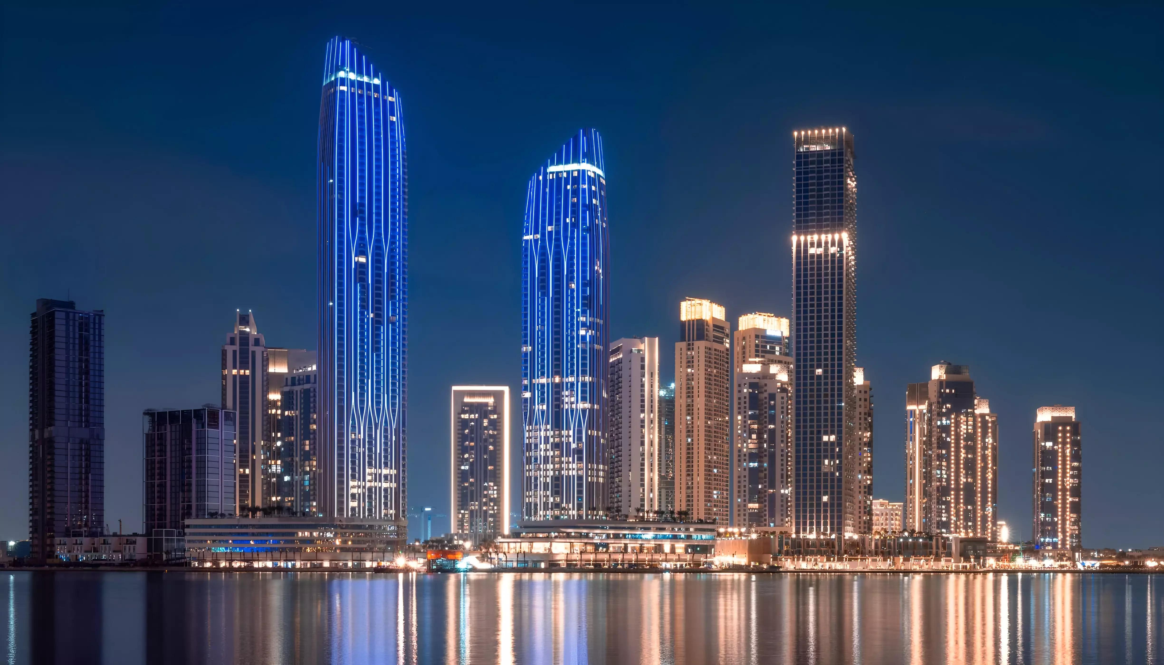 Lyvia by Palace exterior facade at Dubai Creek Harbour, Emaar development