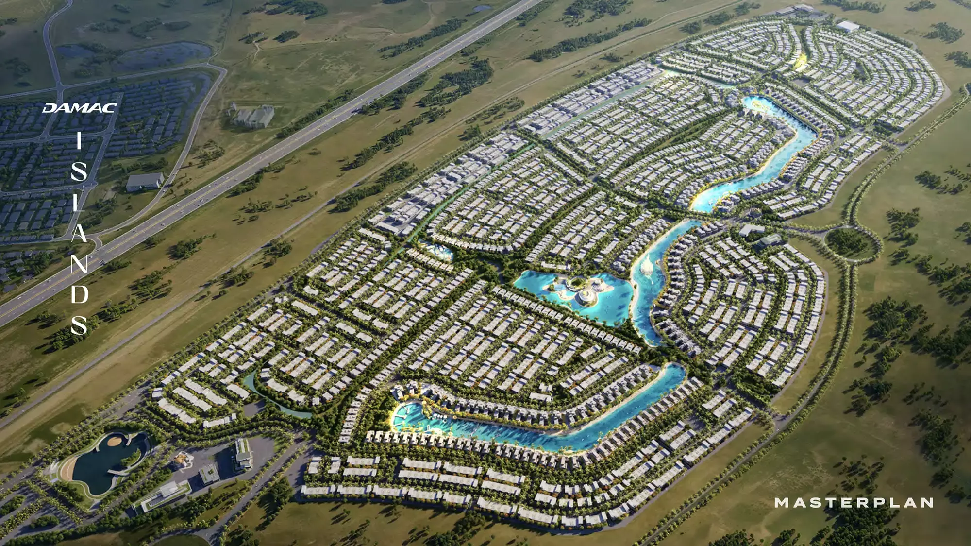 Maldives cluster master plan layout, DAMAC Islands, Dubai