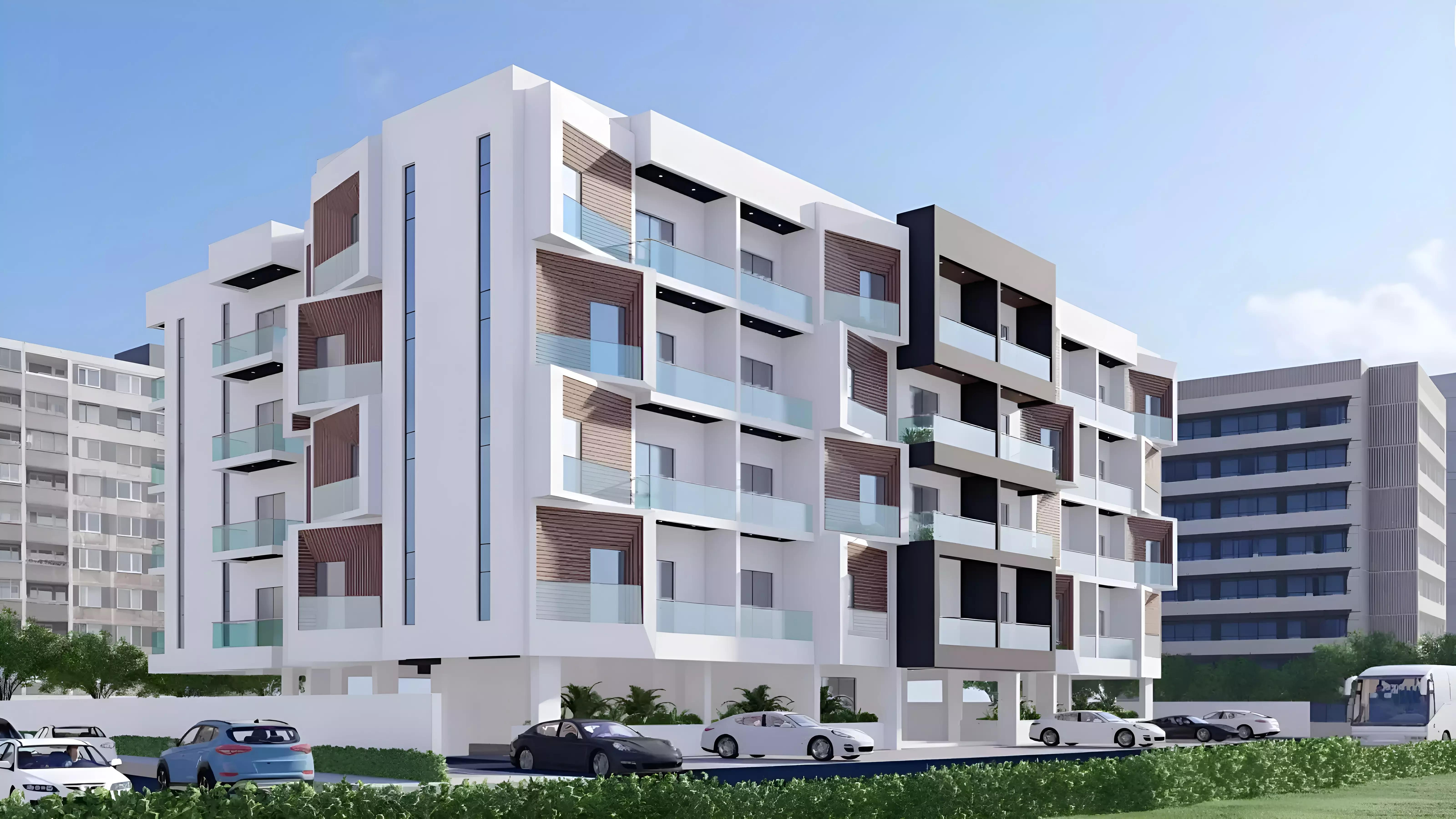 Manam Prime residential building exterior, Dubai South