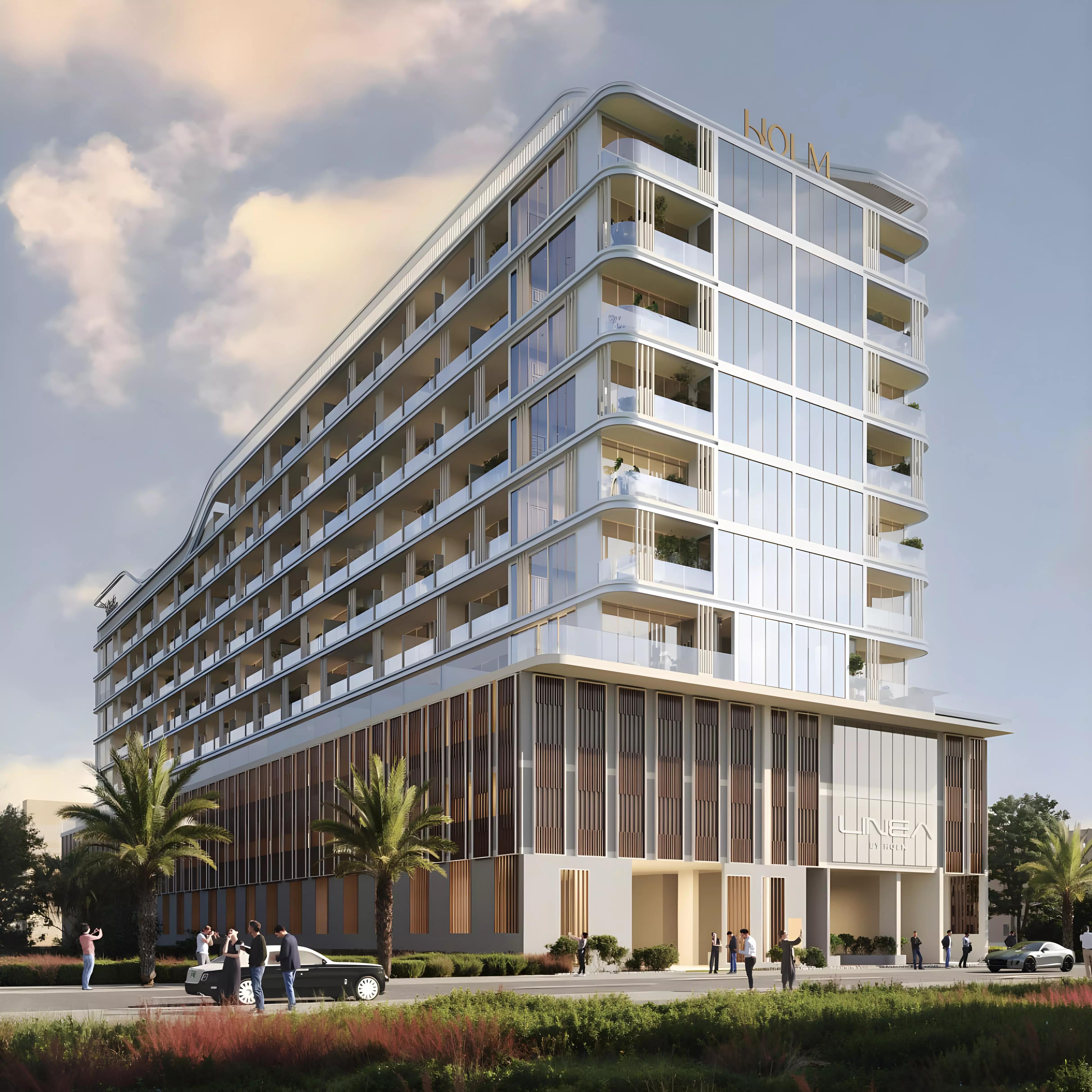 Interior living space rendering, Holm 3, Holm One, Al Satwa, Dubai