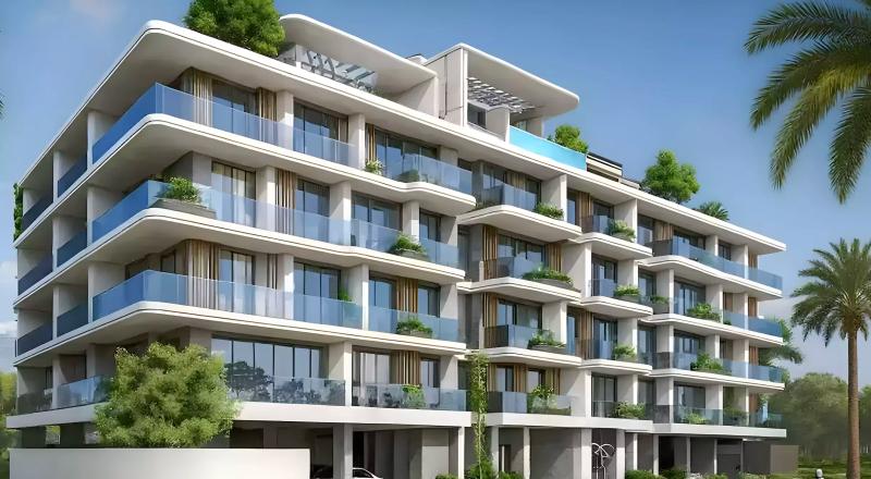 Galleria Residences exterior building render, Dubai South, Dubai