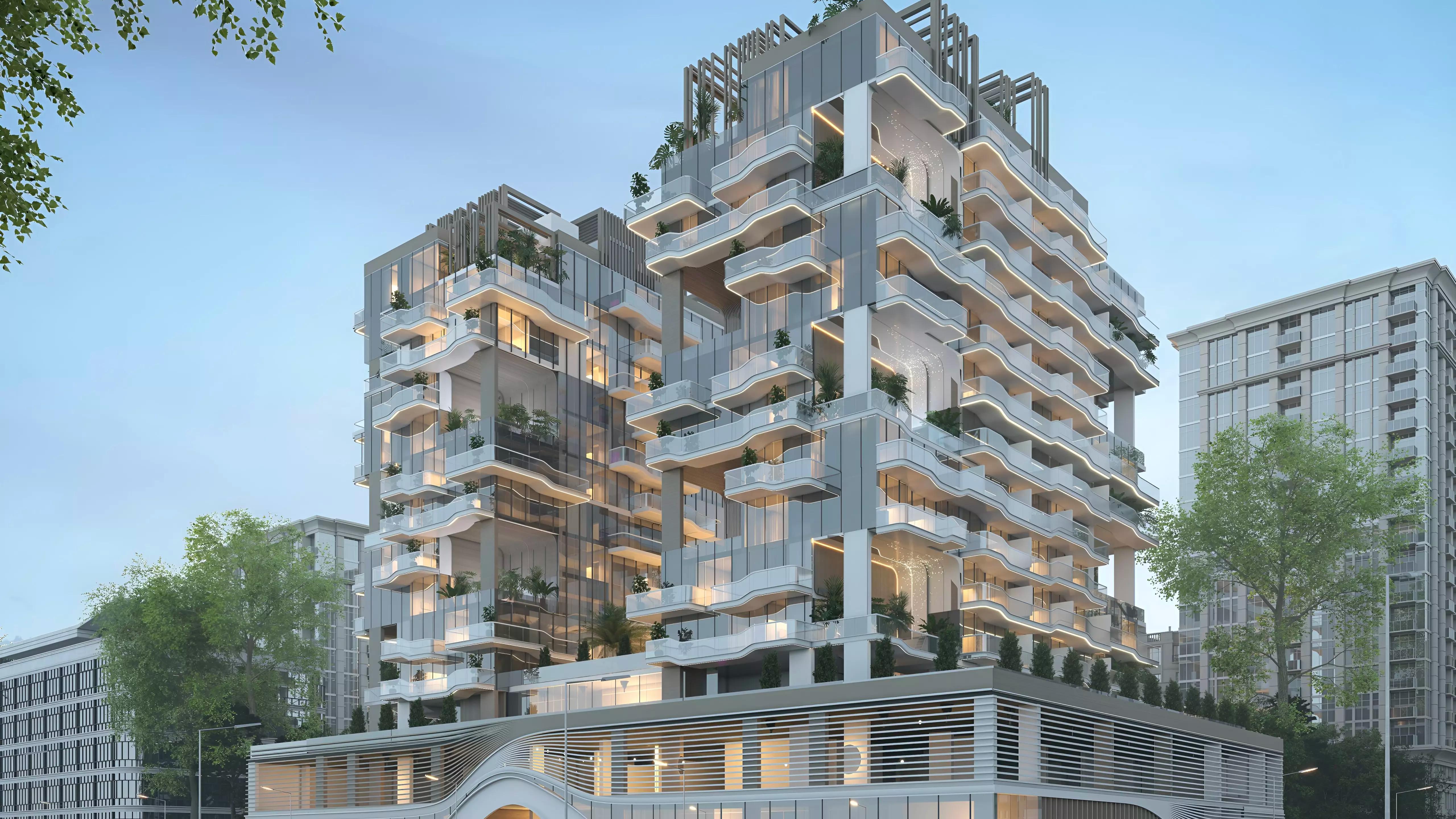Reef 999 exterior facade view, Al Furjan, Dubai
