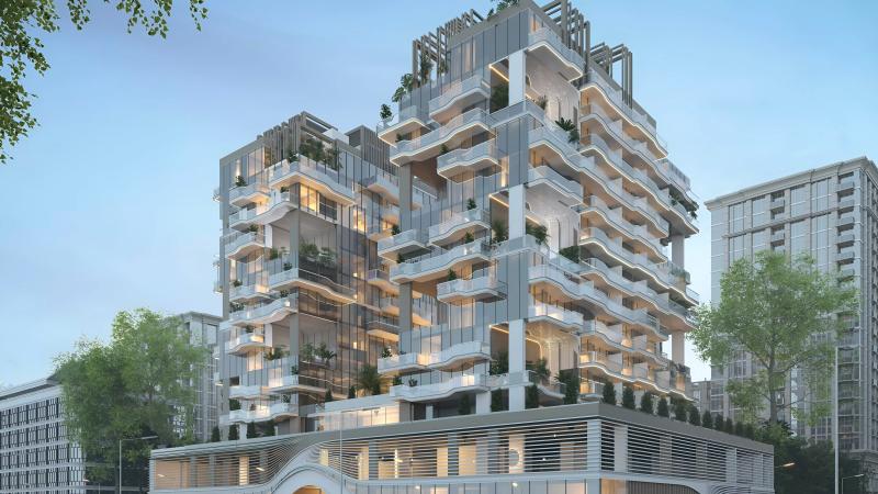 Reef 999 exterior facade view, Al Furjan, Dubai