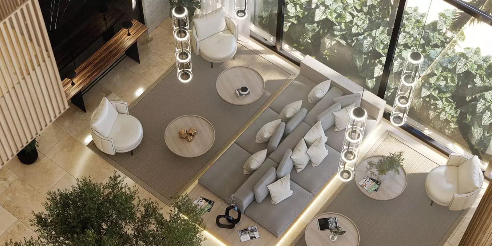 Oakley Square Residences amenity lounge area, JVC, Dubai