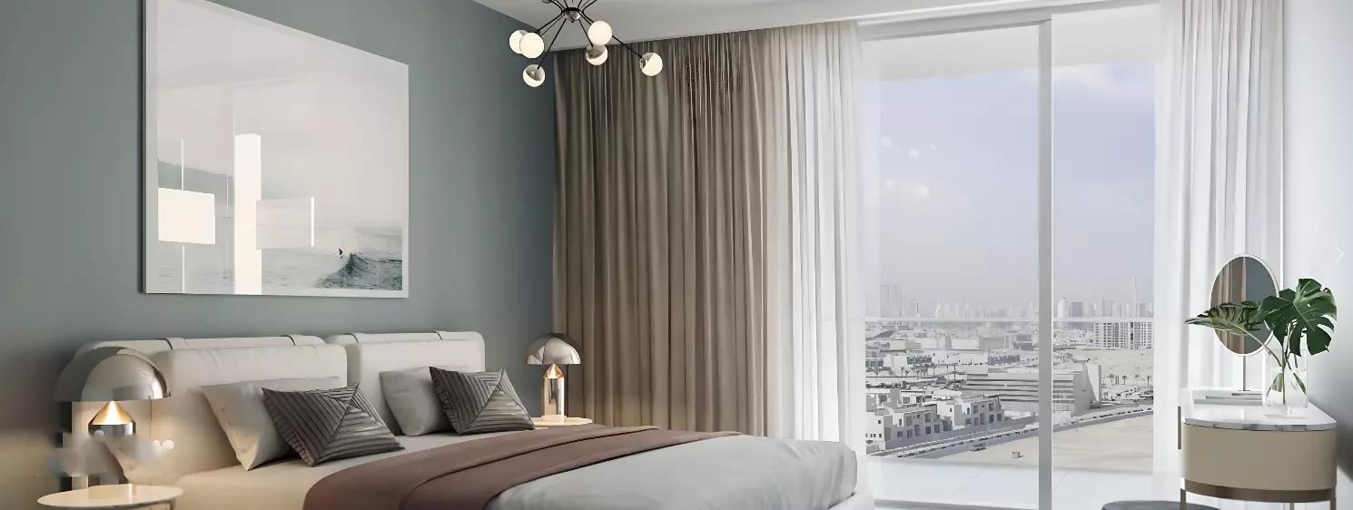 Azizi Jewel apartment interior living area, Al Furjan, Dubai