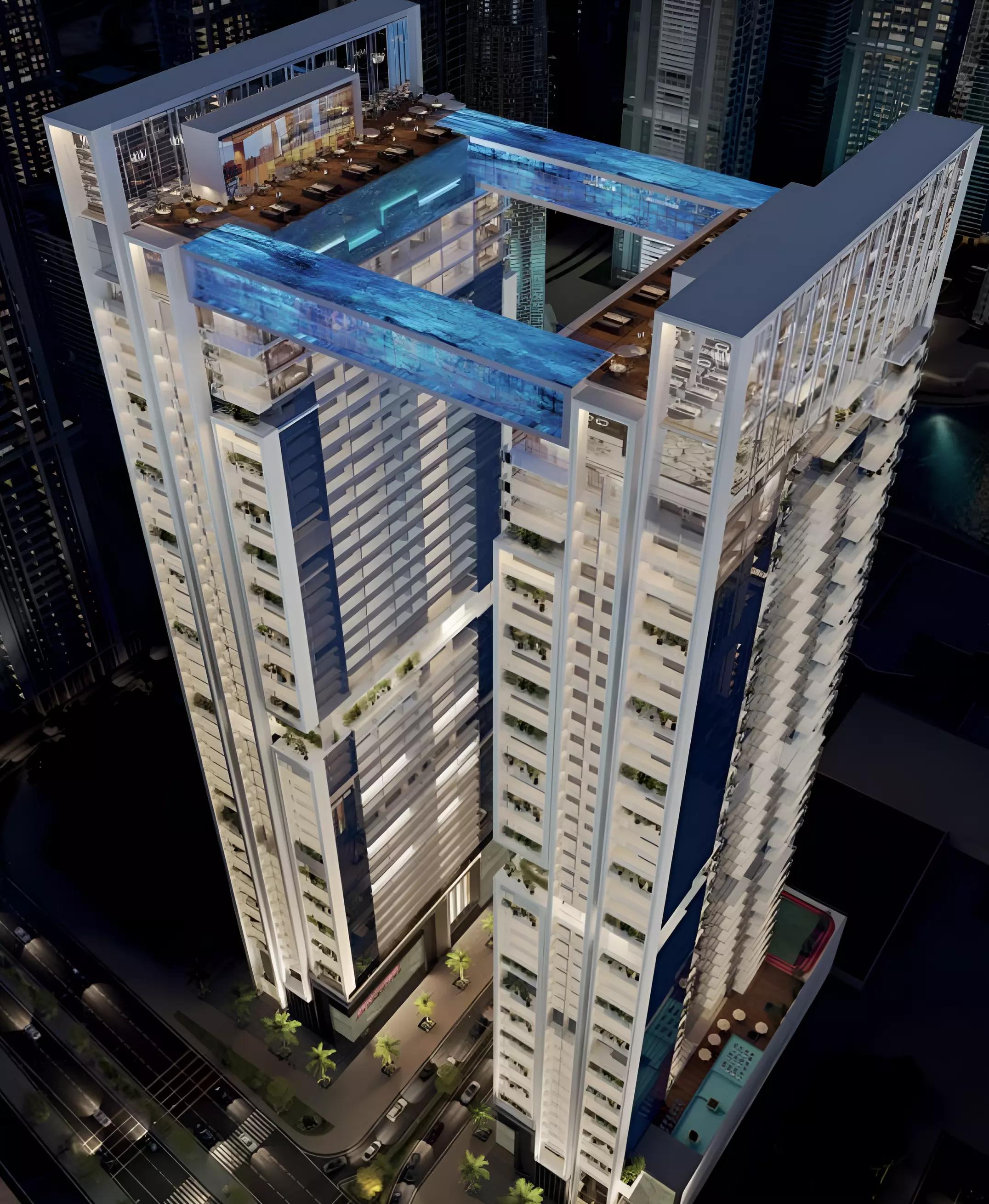Viewz by Danube apartment interior living space, Dubai