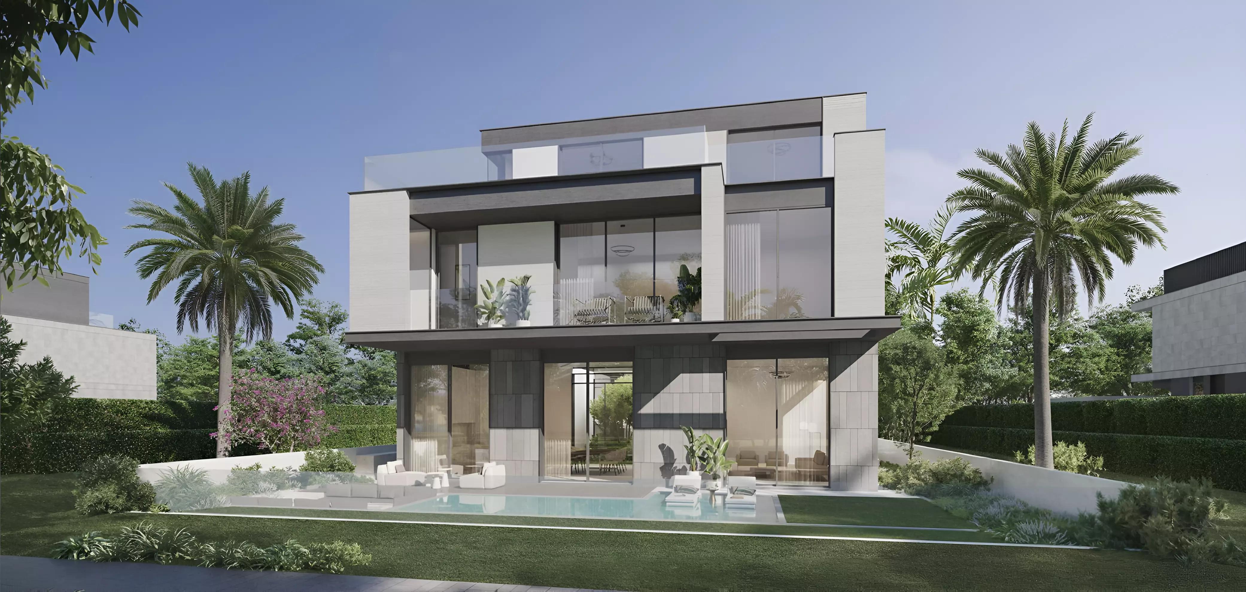 The Sanctuary by Ellington villa community aerial view, District 11, MBR City, Dubai