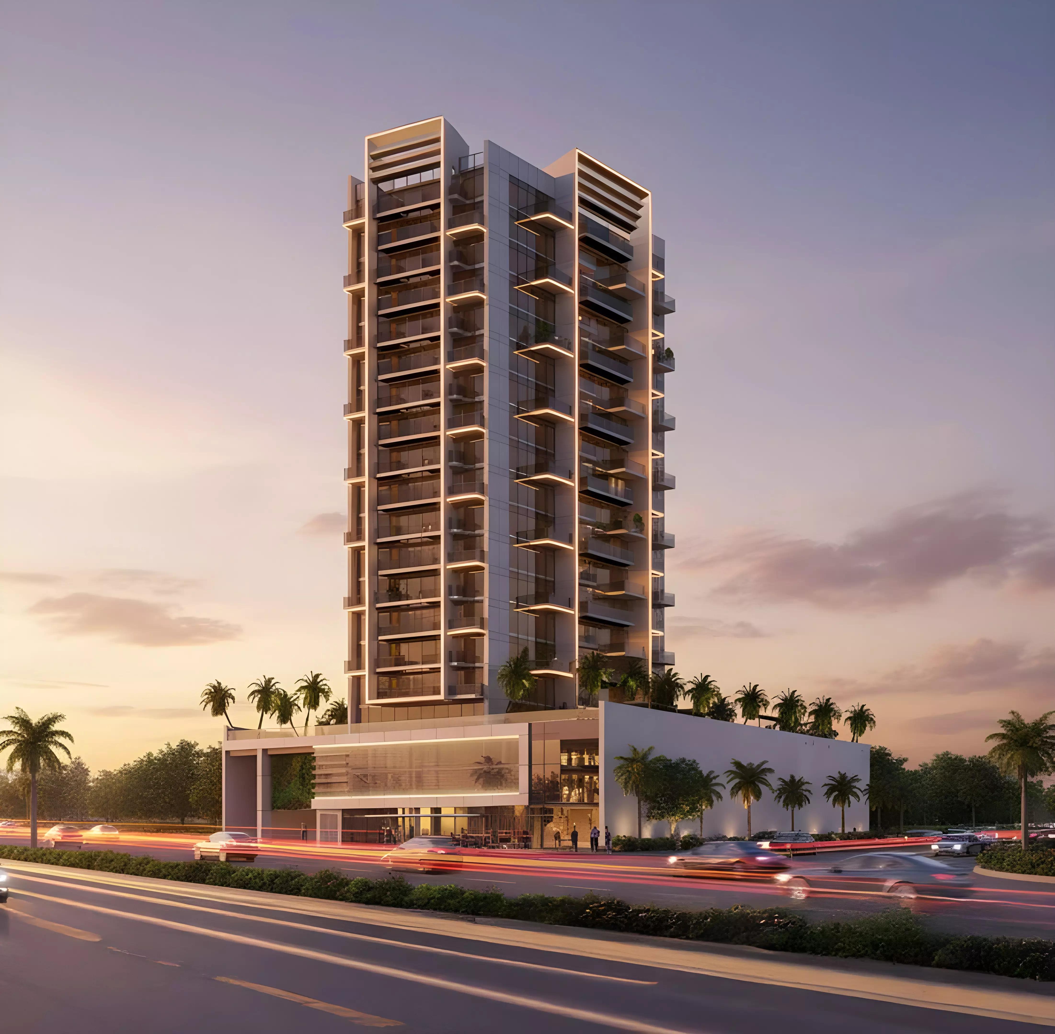 Future Residence landscaped grounds and gardens, Meydan Horizon